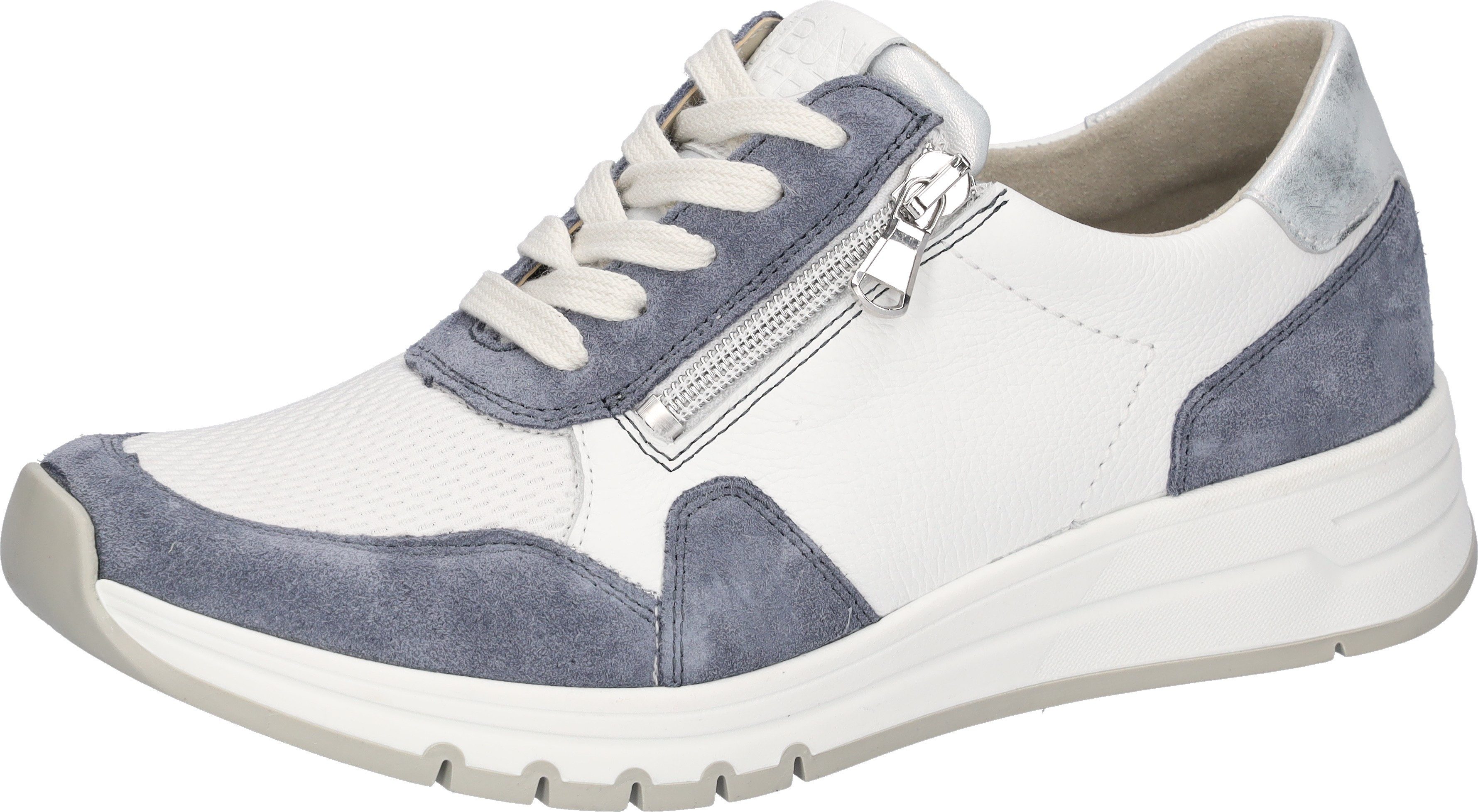 Waldläufer Keilsneaker Schnürschuh, Halbschuh, Freizeitschuh mit zusätzlichem Reißverschluss