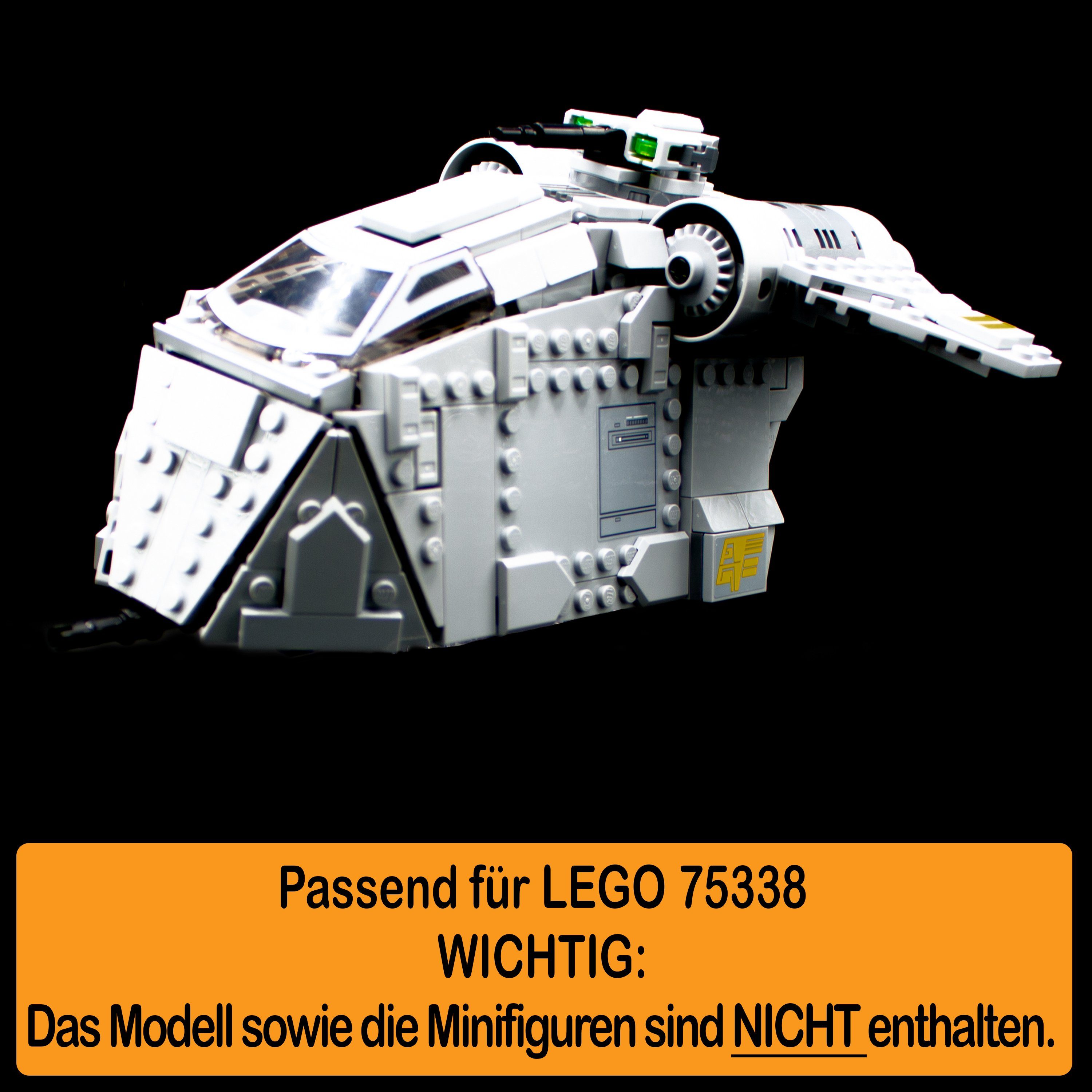 LEGO Stand Display für (verschiedene 100% Made und zusammenbauen), zum Standfuß einstellbar, Acryl Germany in Wars Star on Winkel Ambush selbst Ferrix 75338 AREA17 Positionen