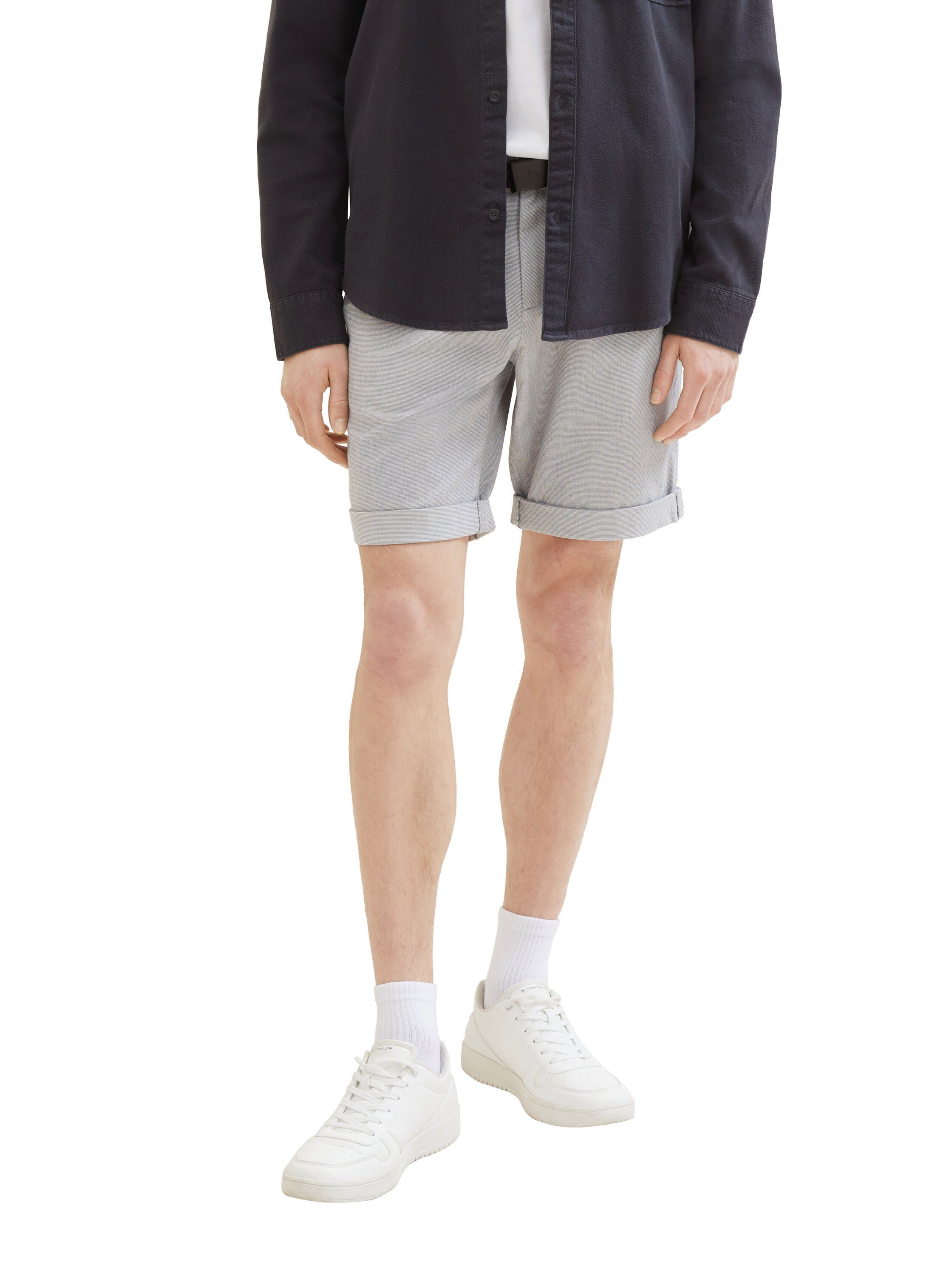 TOM TAILOR Denim Chinoshorts (2-tlg) mit Gürtel