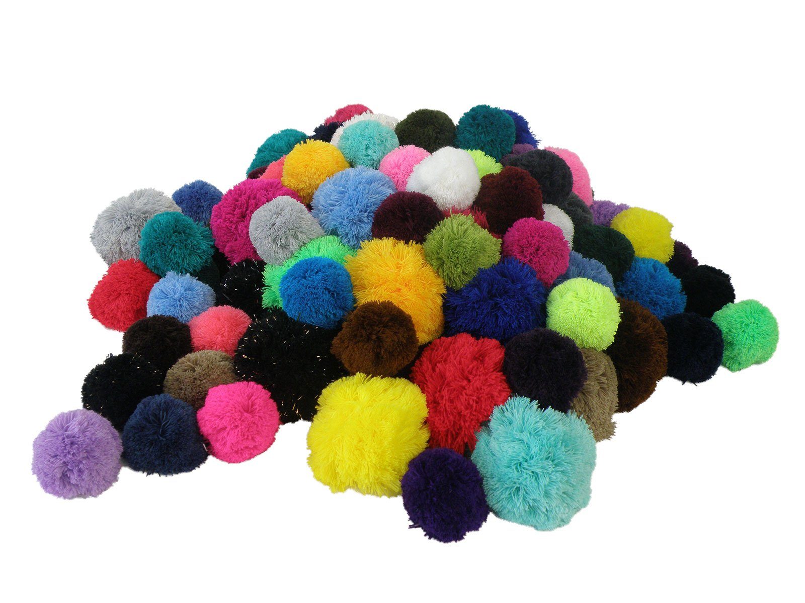 maDDma Pompon Pompon, Bommeln / (2 7cm 2 Wollbommeln grau / Stück)