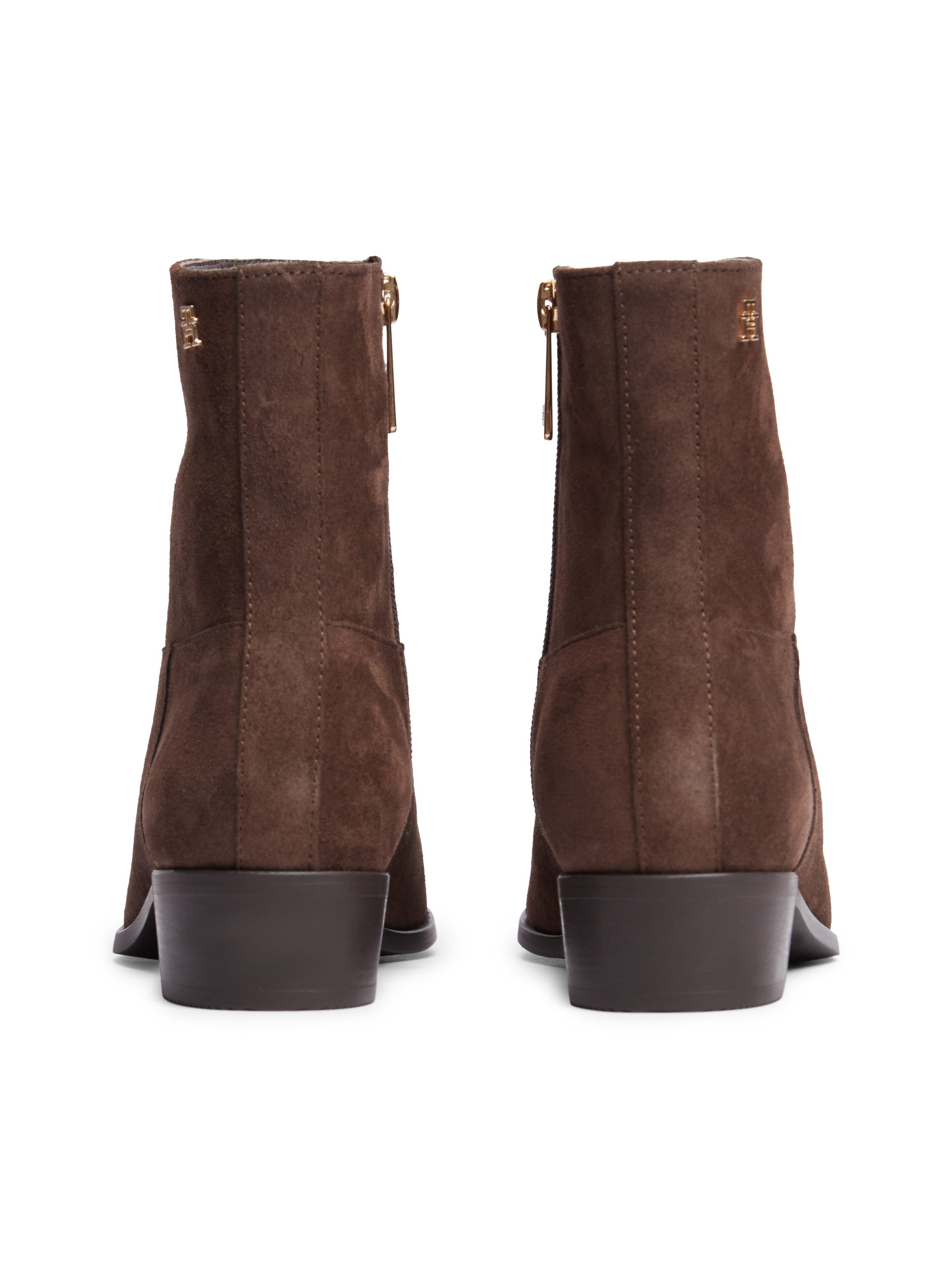 Tommy Hilfiger SUEDE ANKLE BOOT W ZIP Stiefelette Ankleboots, Cowboy-Boots, Kurzstiefel mit Reißverschluss