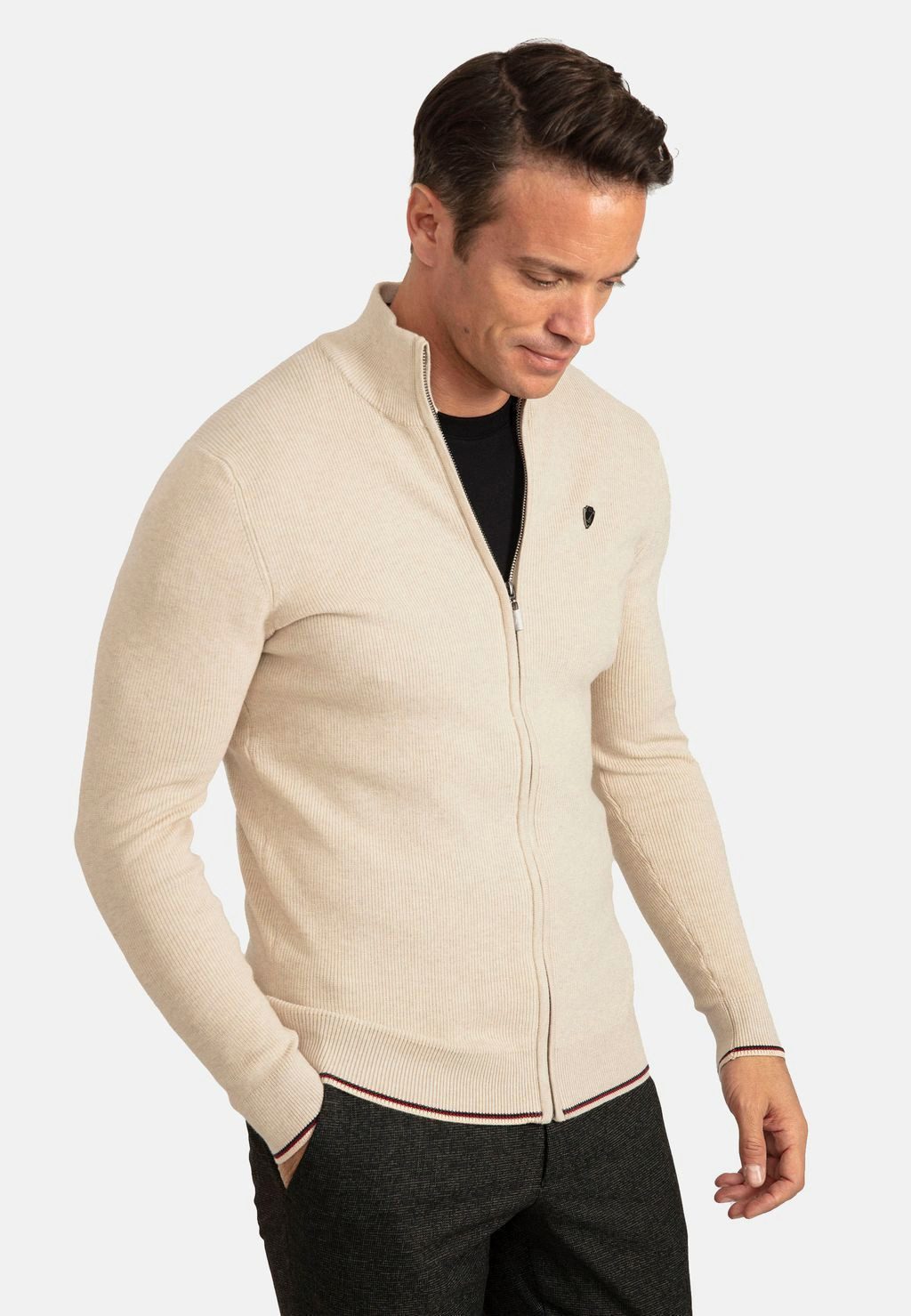 Jacey Quinn Cardigan Textured Zip Cardigan günstig online kaufen