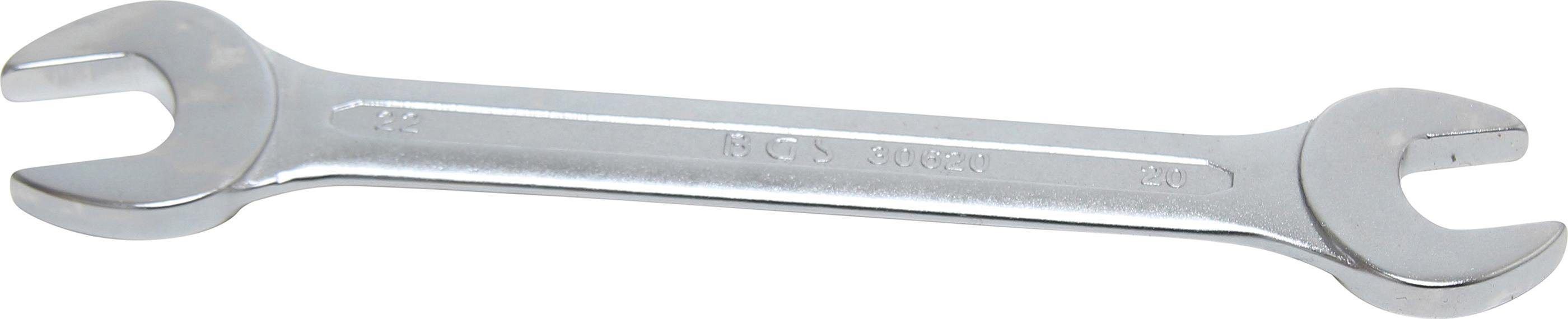 BGS technic Maulschlüssel Doppel-Maulschlüssel, SW 20 x 22 mm