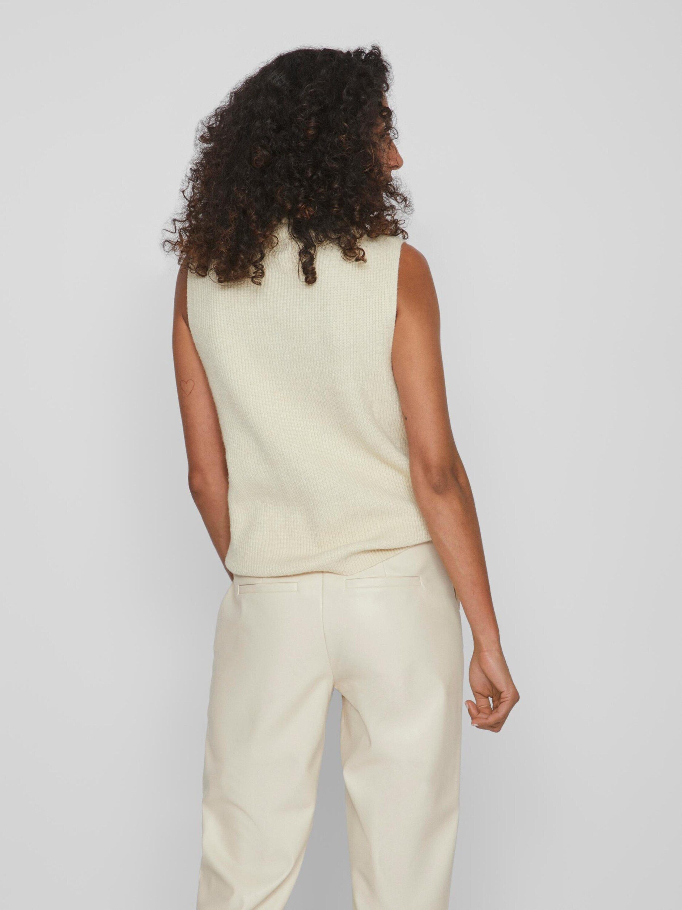 Vila Strickpullover Ril (1-tlg) Plain/ohne Details