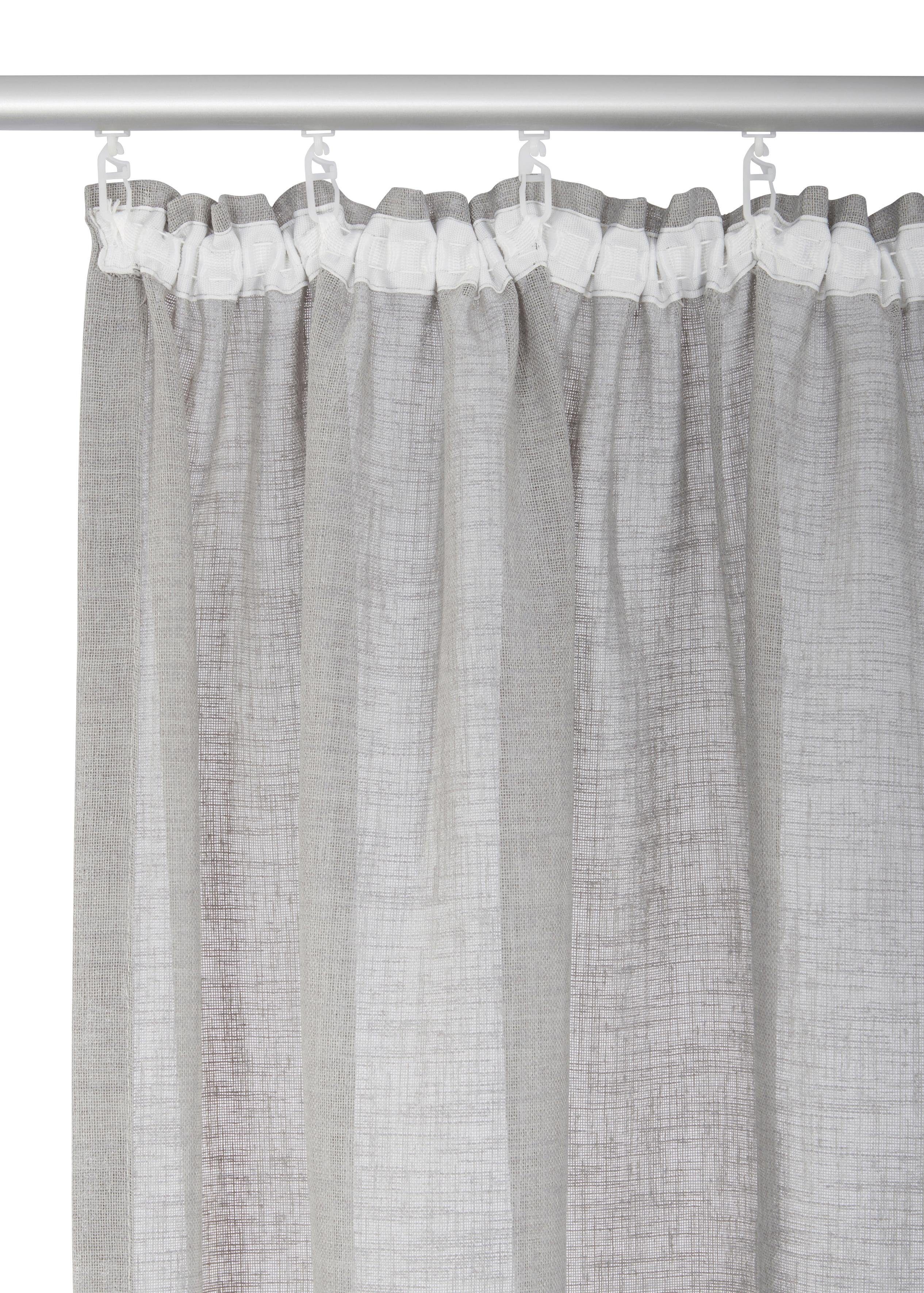 OTTO home Gardine Fiete, 1 Stück, Leinen Optik, halbtransparent, Kräuselband (1 St), Kräuselband, halbtransparent, Leinen Optik, Sichtschutz, halbtransparent, e – Bild 4 von 5