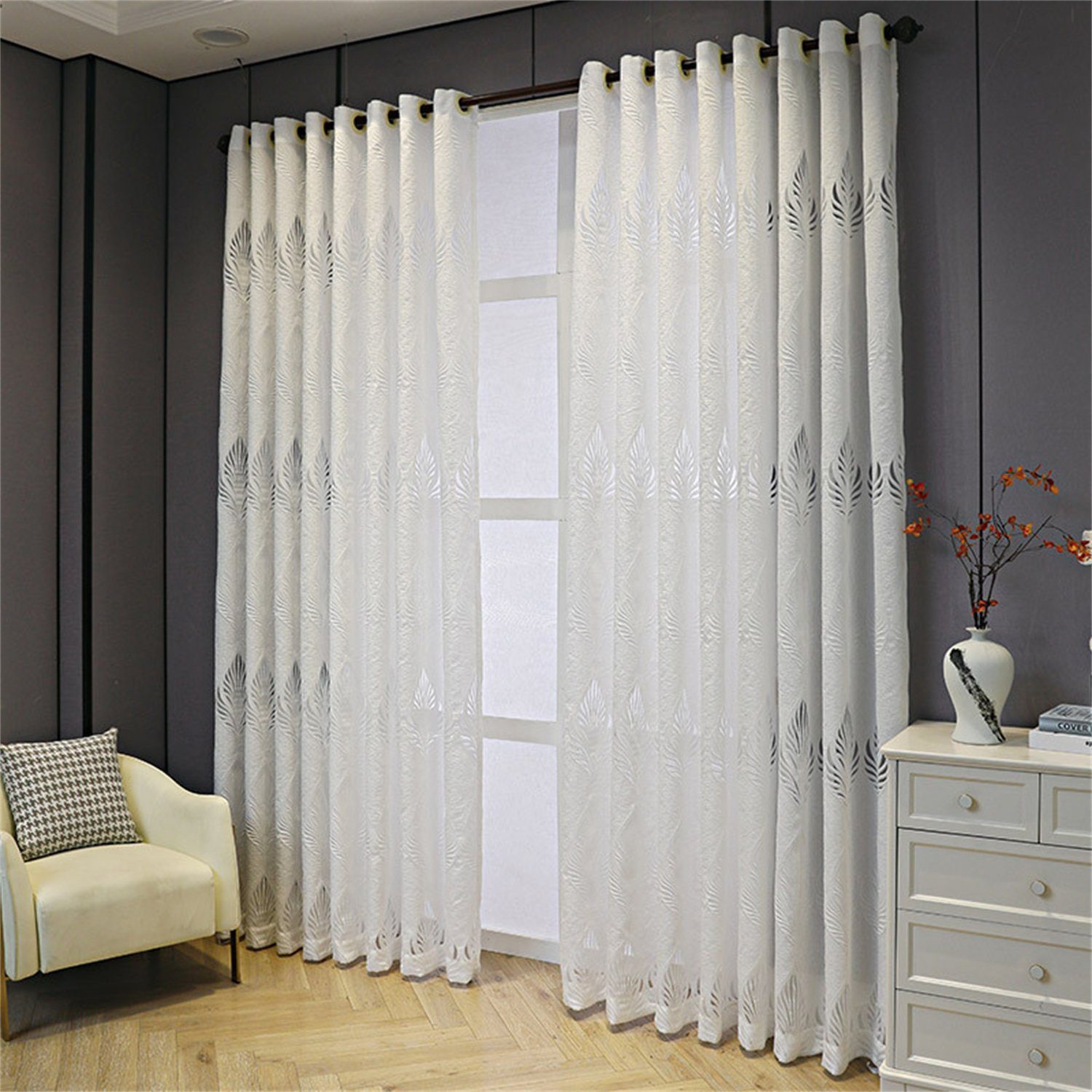 BYSURE Gardine, Ösen (2 St), halbtransparent, günstig online kaufen