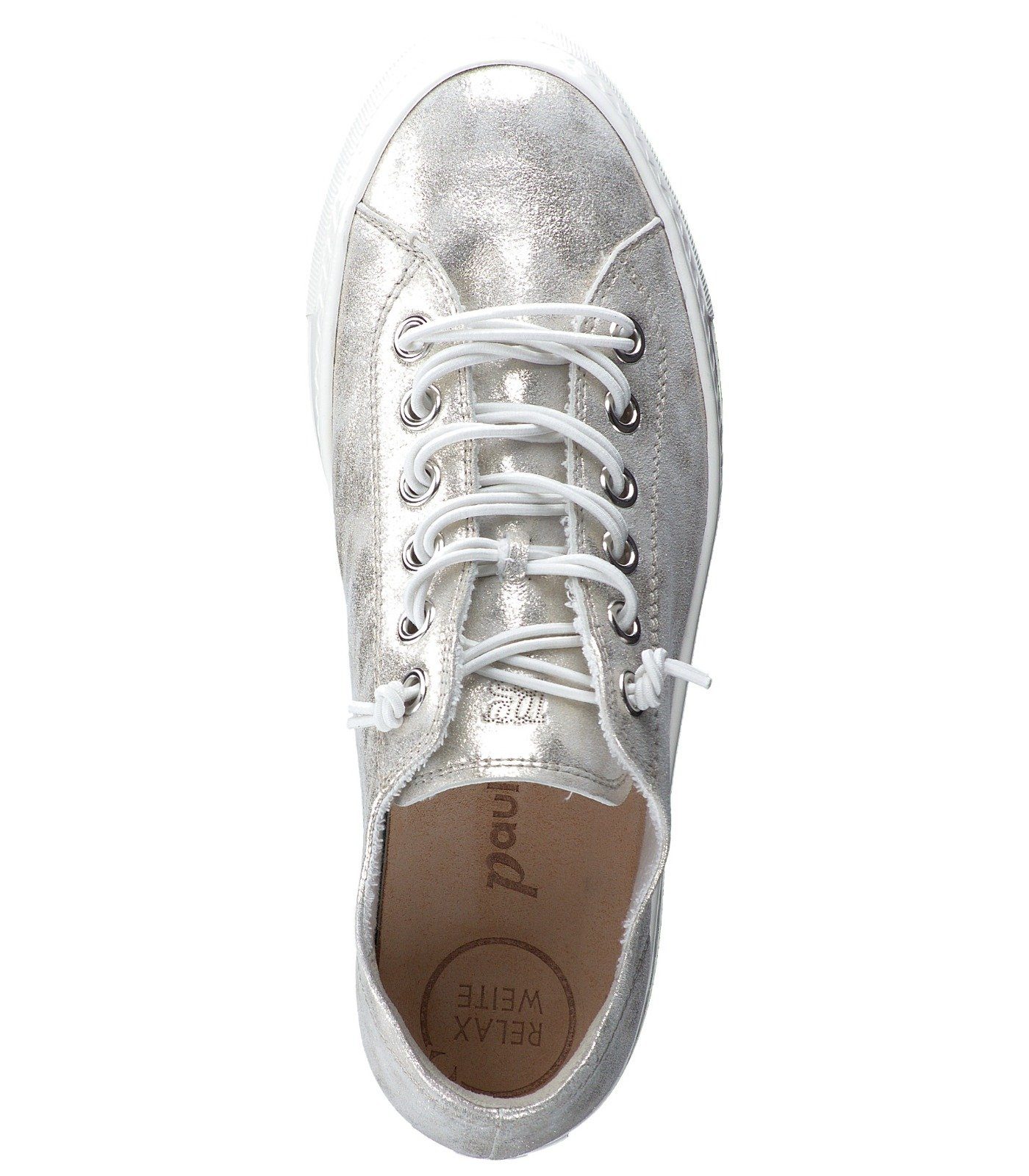 Paul Green Sneaker Leder Sneaker Silber