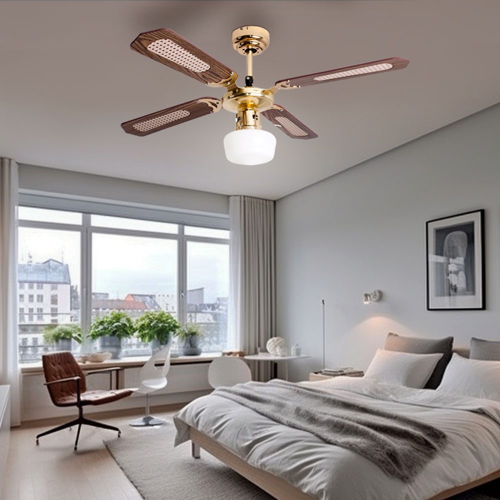 V-TAC Deckenventilator, Deckenventilator Deckenlampe mit Ventilator Esszimmer Raumkühler