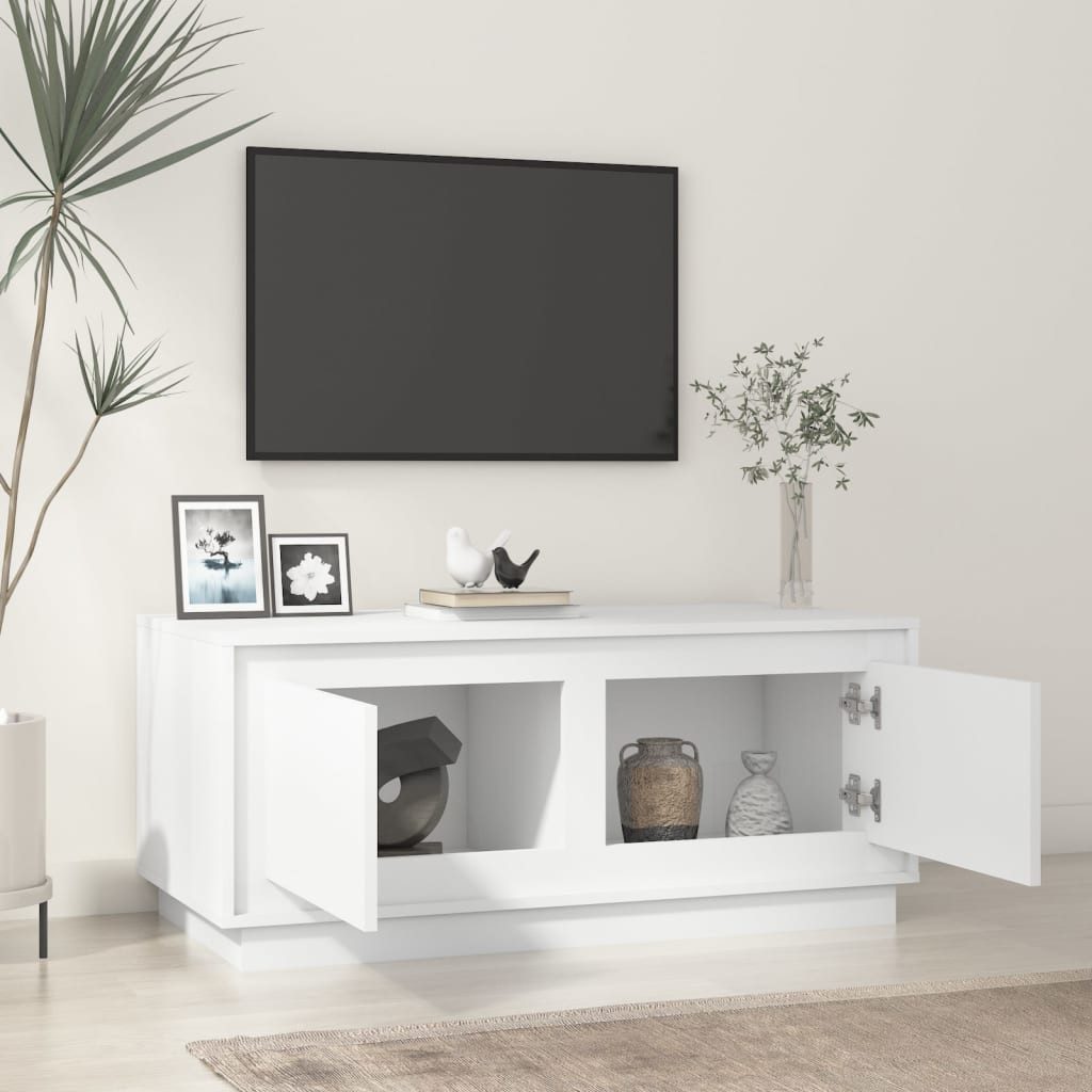 vidaXL Couchtisch Couchtisch Hochglanz-Weiß 102x50x44 cm günstig online kaufen