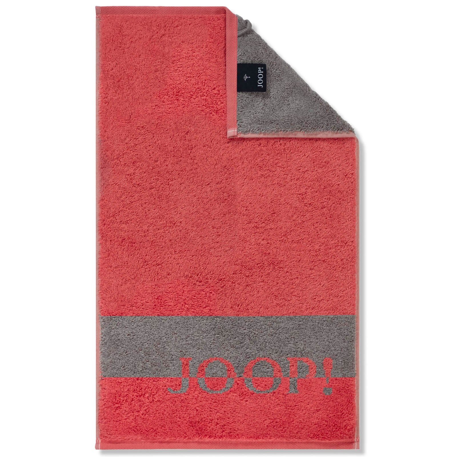 22, Coral (1-St), 1687 Querstreifen, Flauschig Joop! Shades Stripe Handtuch Duschtuch Walkfrottier