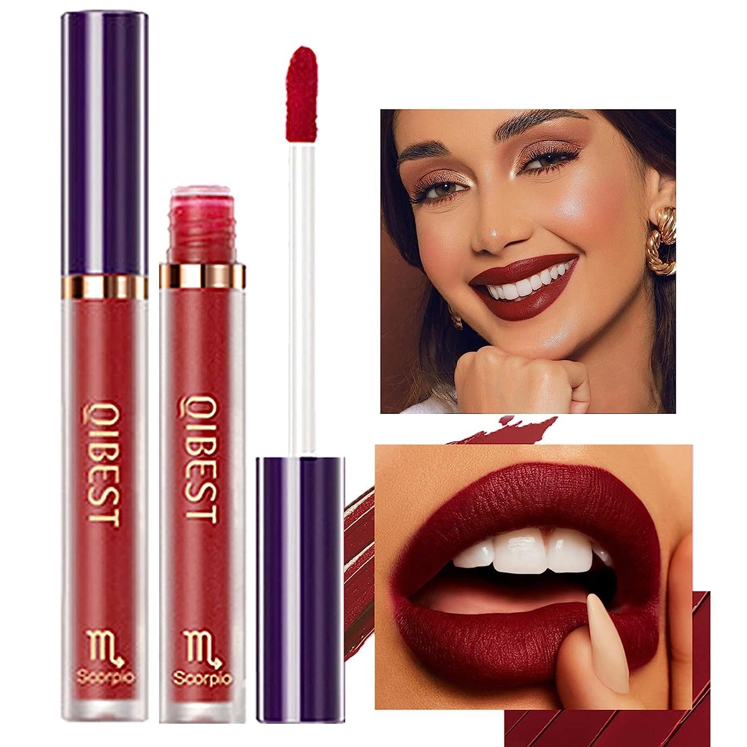 set Damen Lippen lippenstift Farben set lipgloss Wasserdichte für 12 stifte Haiaveng Make-up, flüssiger flüssige Lippenstift-Set matt