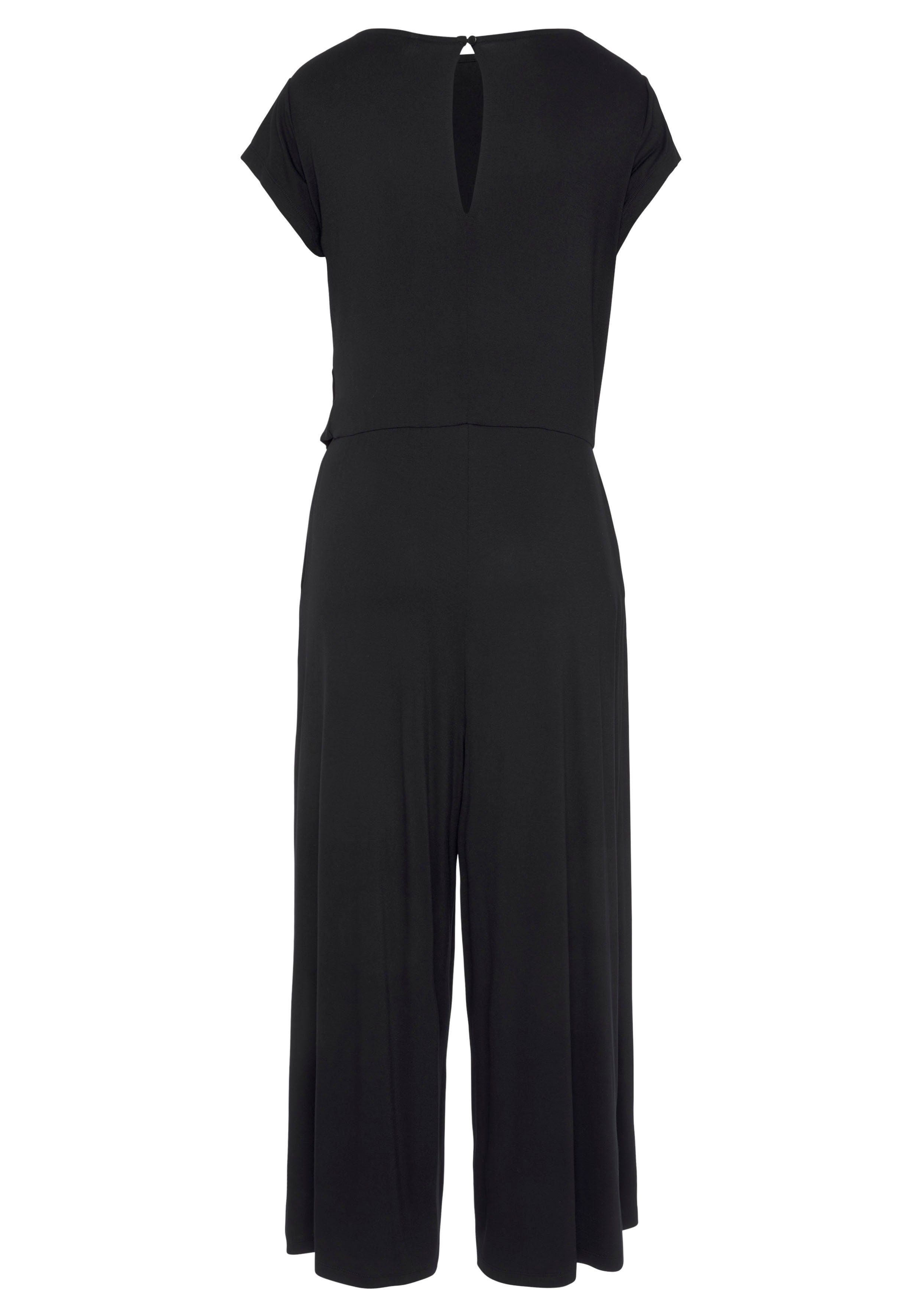 LASCANA Culotte-Overall mit Knotendetail in der Taille, femininer Jumpsuit, festlich