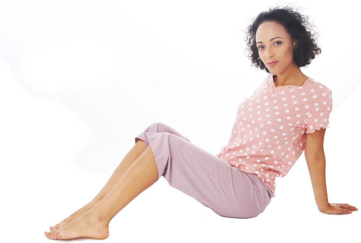 Consult-Tex Capri-Pyjama Damen Capri Pyjama Schlafanzug DF006cap (Spar Set) günstig online kaufen
