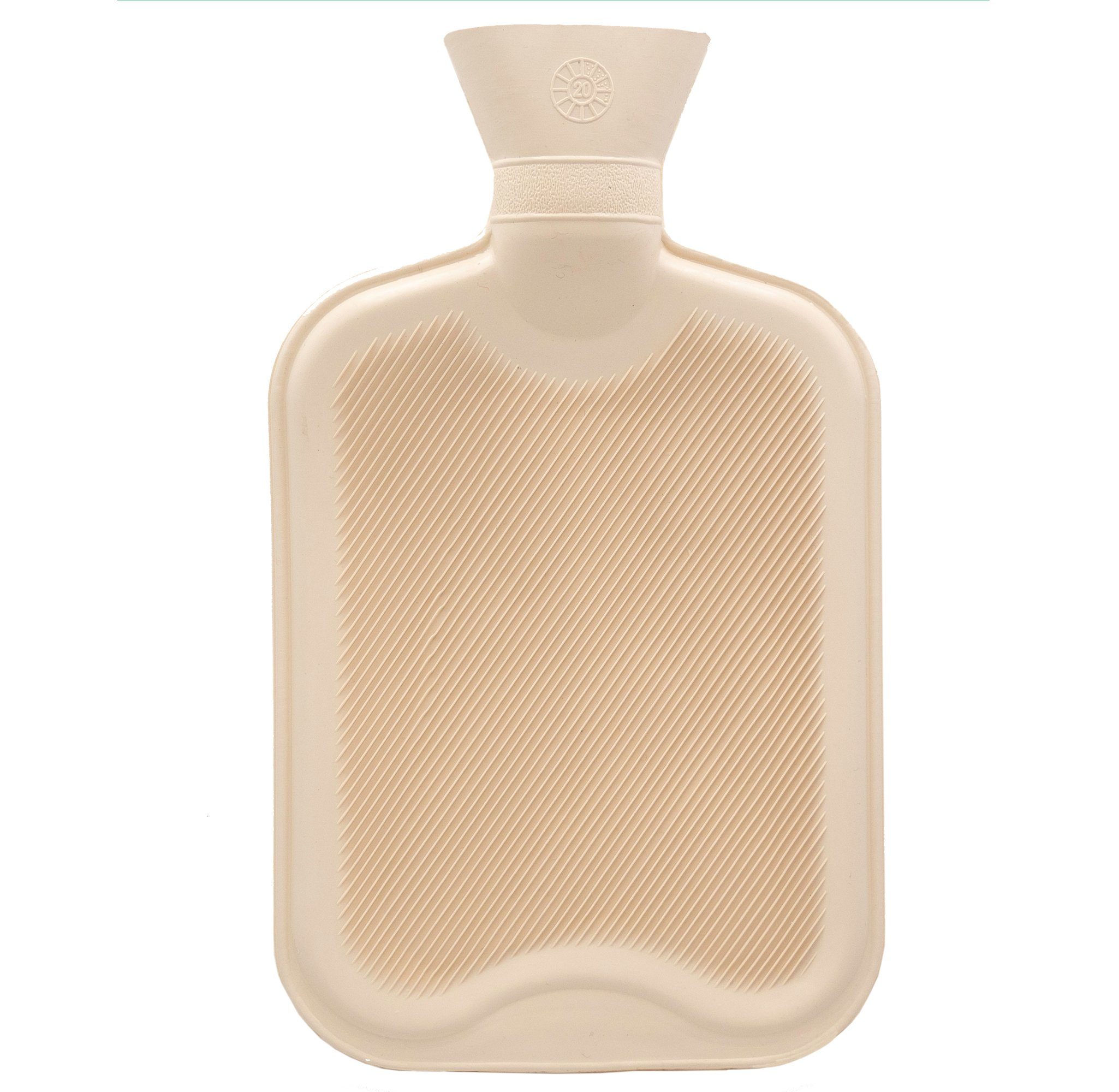 Axion Wärmflasche ohne Bezug, beige, 33 x 20 cm, ca. 2 Ltr., 100% Naturgummi