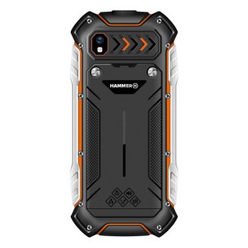 Hammer Boost Mobiltelefon LTE, 2,4" Display, 3500 mAh, 256 MB Schwarz-Orange Handy