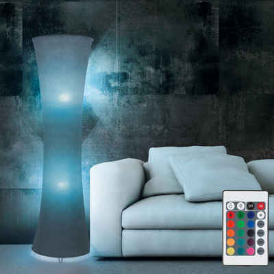 etc-shop LED Stehlampe, Leuchtmittel inklusive, Warmweiß, Farbwechsel, Design Steh Leuchte Arbeits Zimmer Farbwechsel Lampe dimmbar im Set