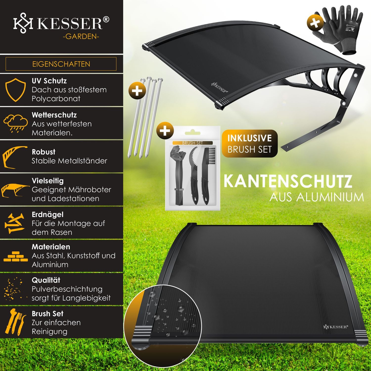 KESSER Mähroboter-Garage, Mähroboter Garage Dach Carport günstig online kaufen