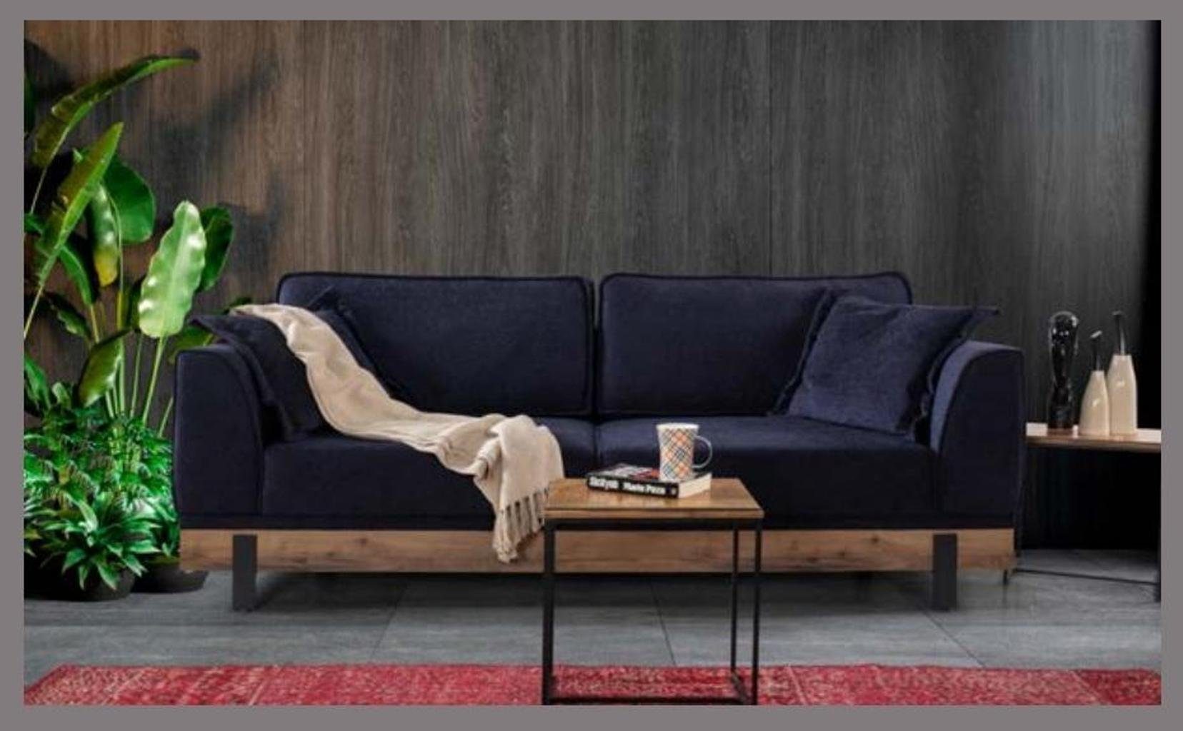 Sitz 331 Sofas Europe Garnitur Blau-Beige JVmoebel Polster, in Couch Made Sofagarnitur Sofa Sofa