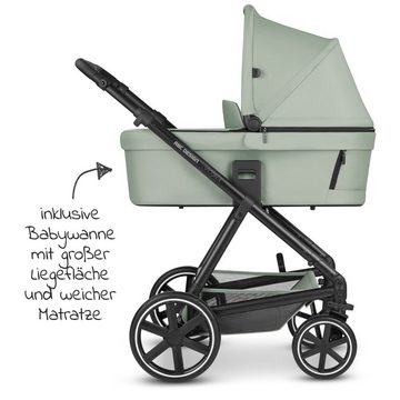 ABC Design Kombi-Kinderwagen Vicon 4 - 3in1 Set - Classic Edition - Pine, (9-tlg), Kinderwagen Buggy Set mit Babywanne, Babyschale Tulip, Regenschutz