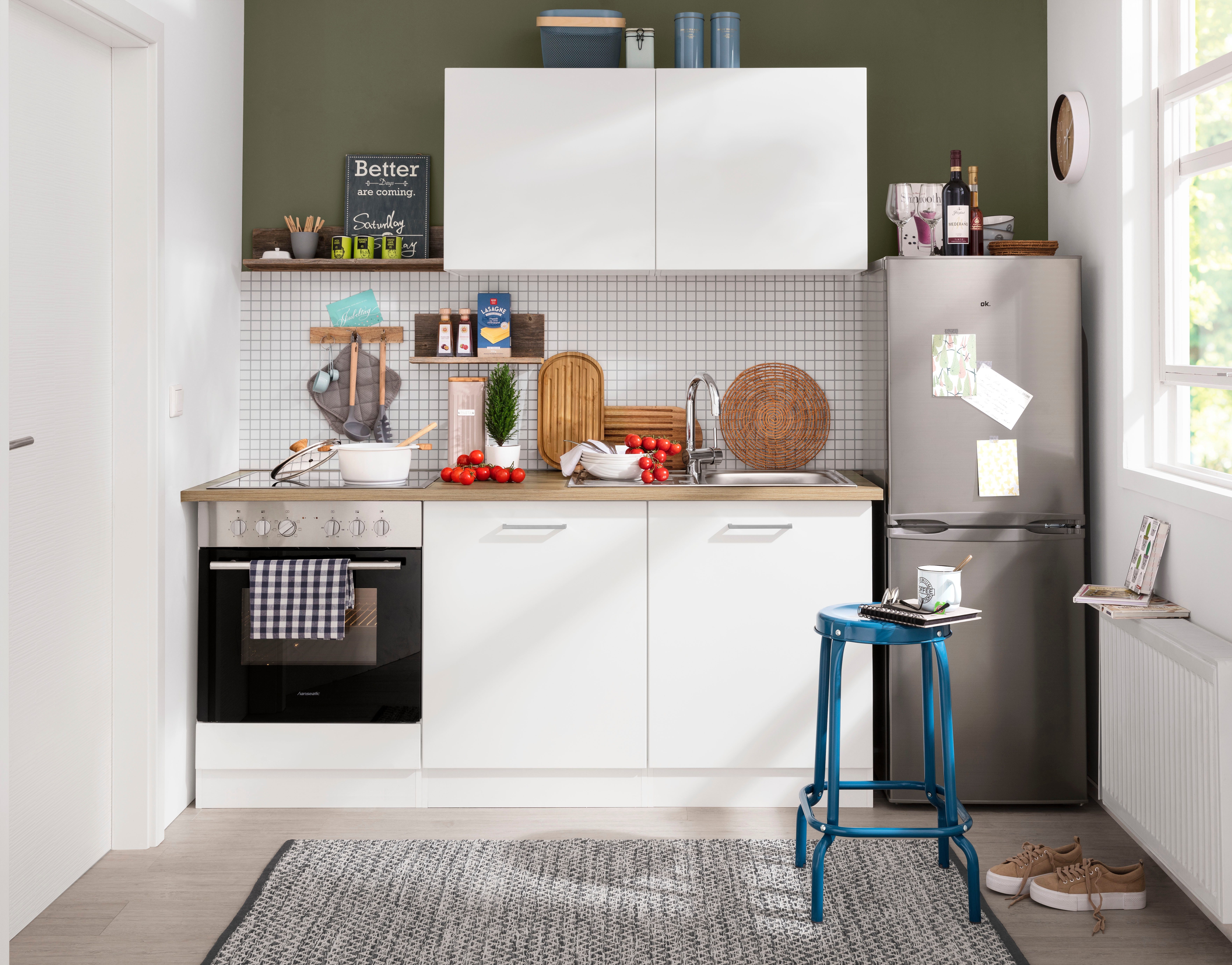 KOCHSTATION Arbeitsplatte KS-Universal, Stärke 28 mm, verschiedene Breiten und Farben