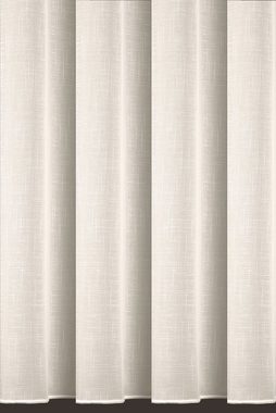 Gardine Voile mit Effekt Creme, DecoHome24, Kräuselband (1 St), halbtransparent, Voile, Store