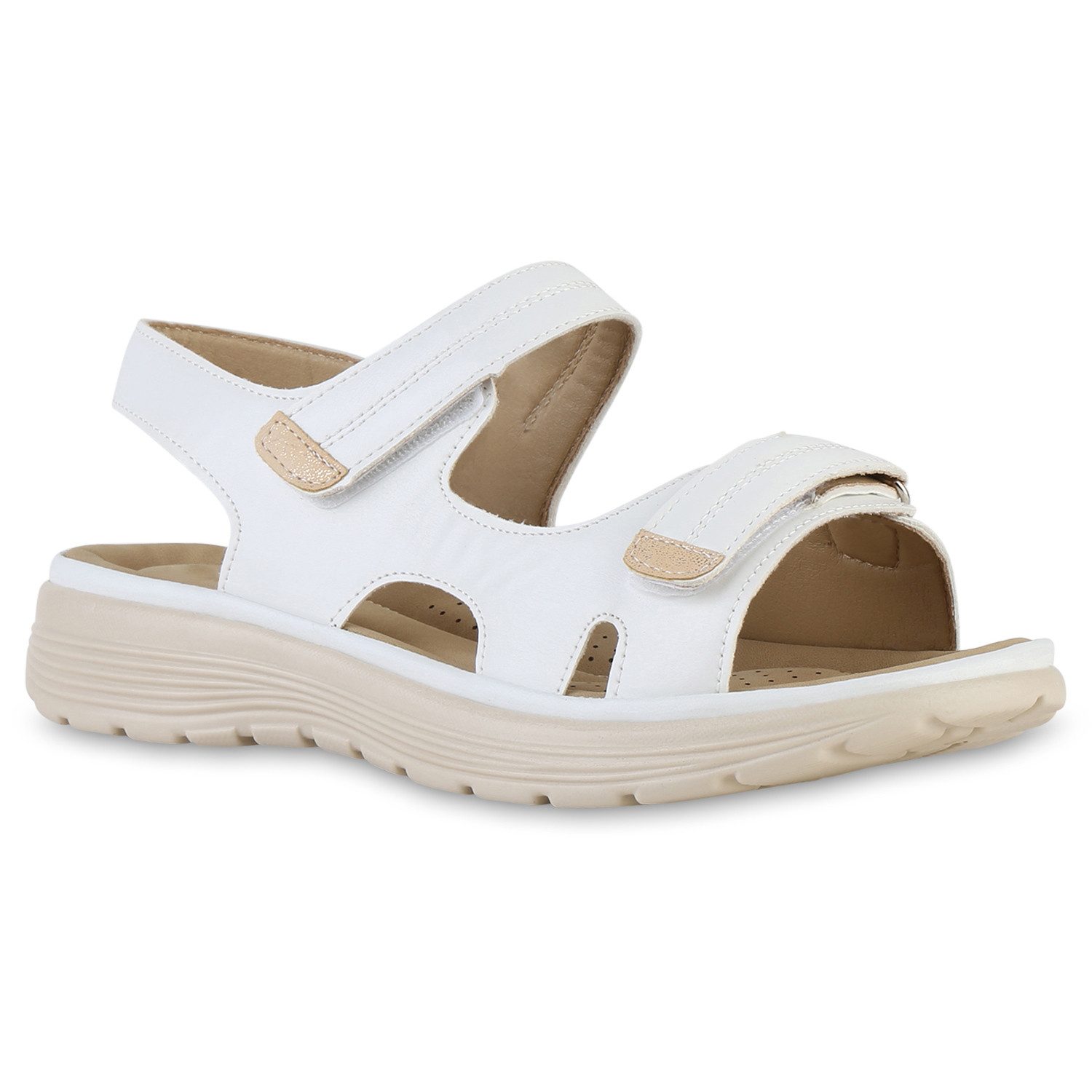 VAN HILL 841626 Sandale Damen Komfort Сандалі Bequeme Cut-outs Profil-Sohle