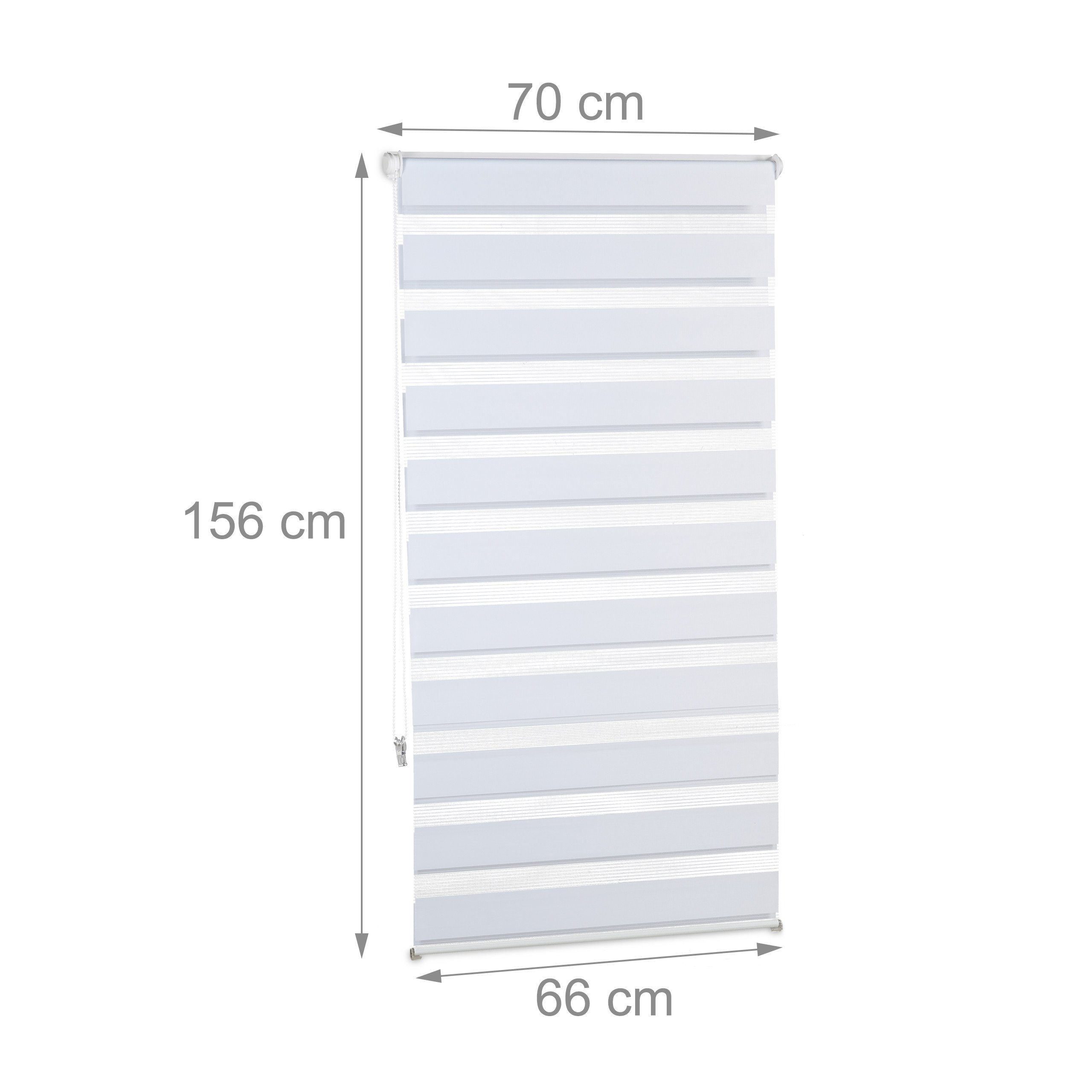 Doppelrollo Klemmfix ohne bohren in Weiß, relaxdays, transparent, Klemmfix, Klemmfix-Montage ohne Bohren, Klemmfix-Montage ohne Bohren, 70x150cm