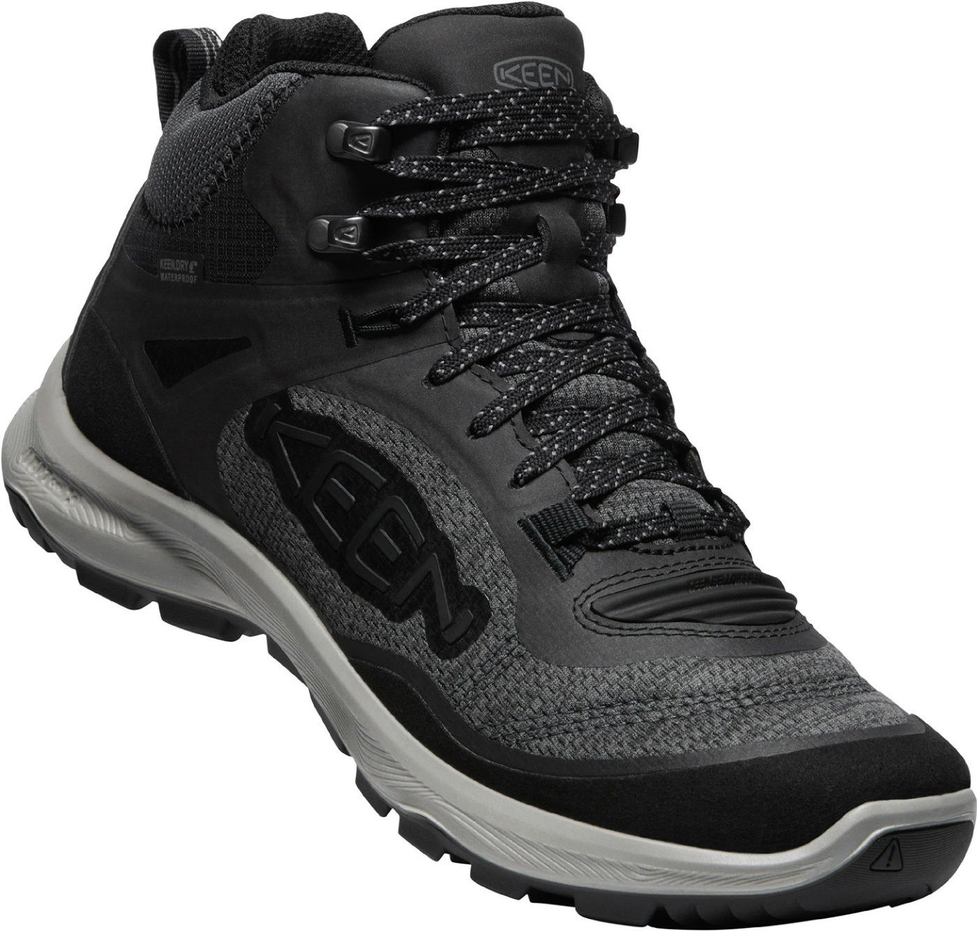 Keen TERRADORA FLEX MID WP W-BLACK/STEEL GREY BLACK Wanderschuh