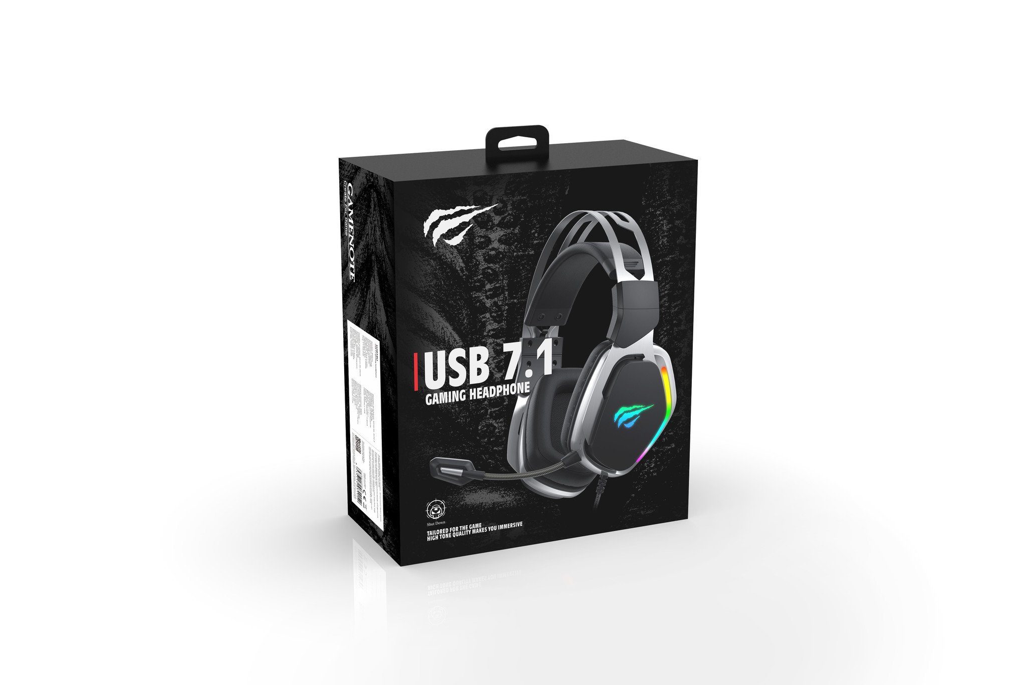 RGB-Kopfhörer USB On-Ear DOTMALL mit Headset Sound H2018U Mikrofon Gaming-Headset Stereo