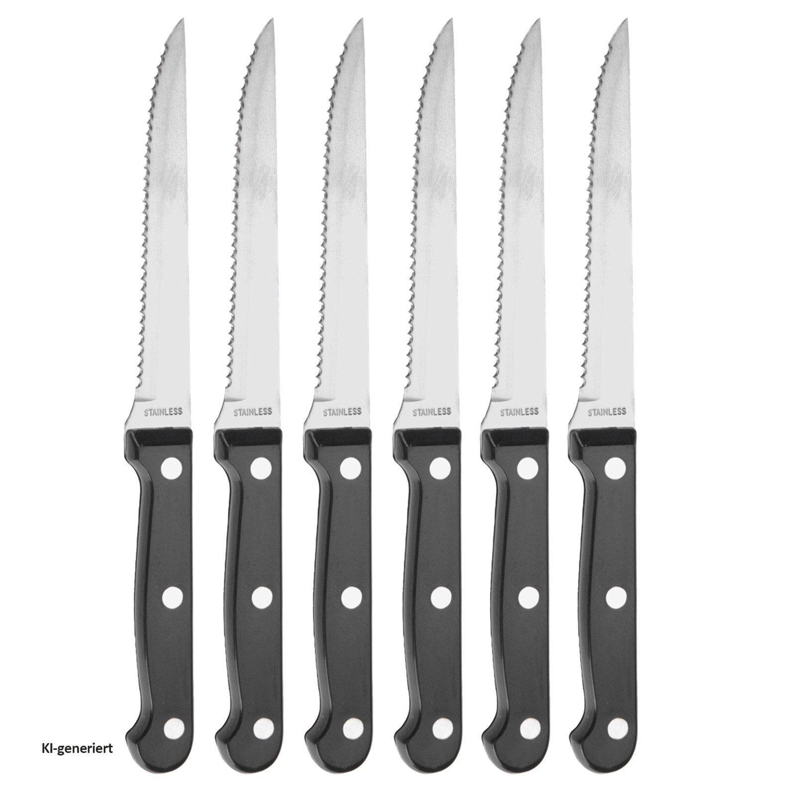 Neuetischkultur Messer-Set Steakmesser-Set Edelstahl (Set, 6-tlg)