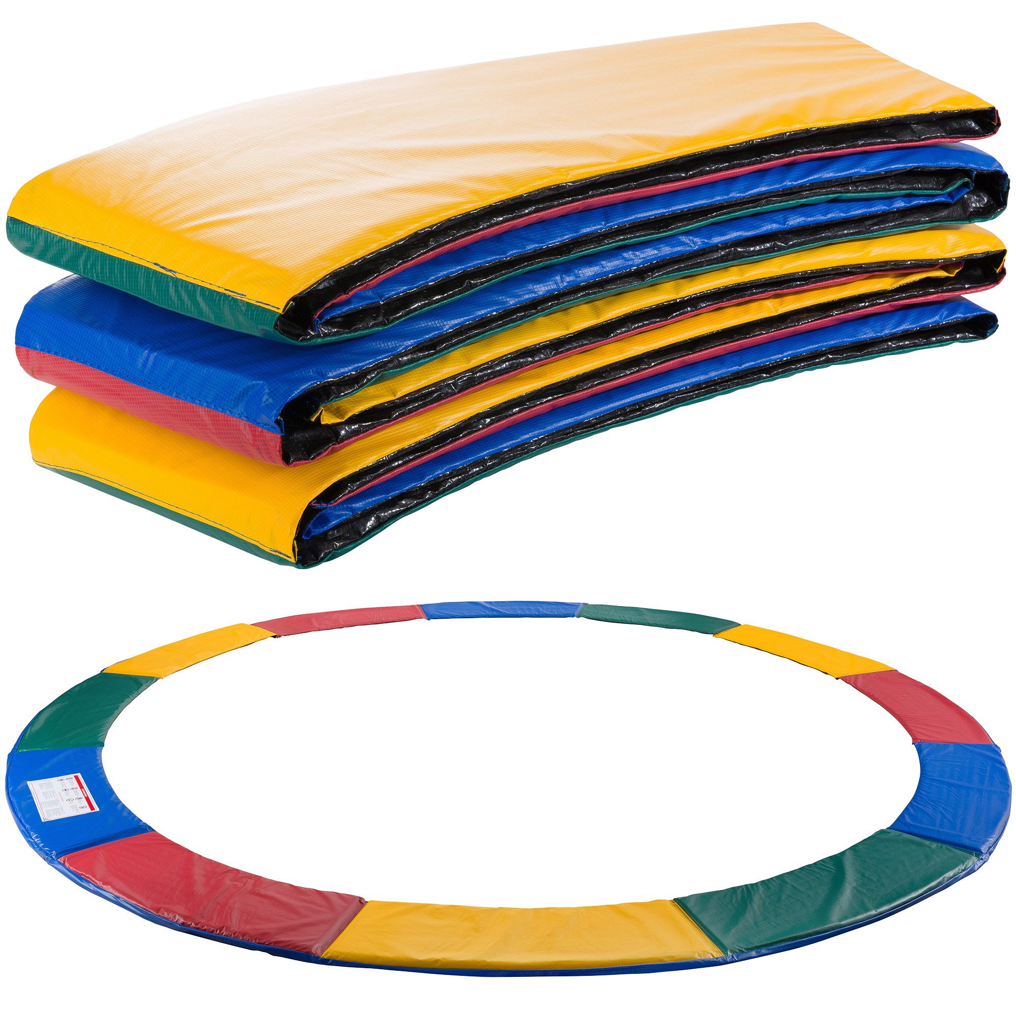 Arebos Trampolin-Randabdeckung Federschutz Ø 366 cm, Randschutz, PVC und PE, Reißfest, UV-resistente und wasserbeständige