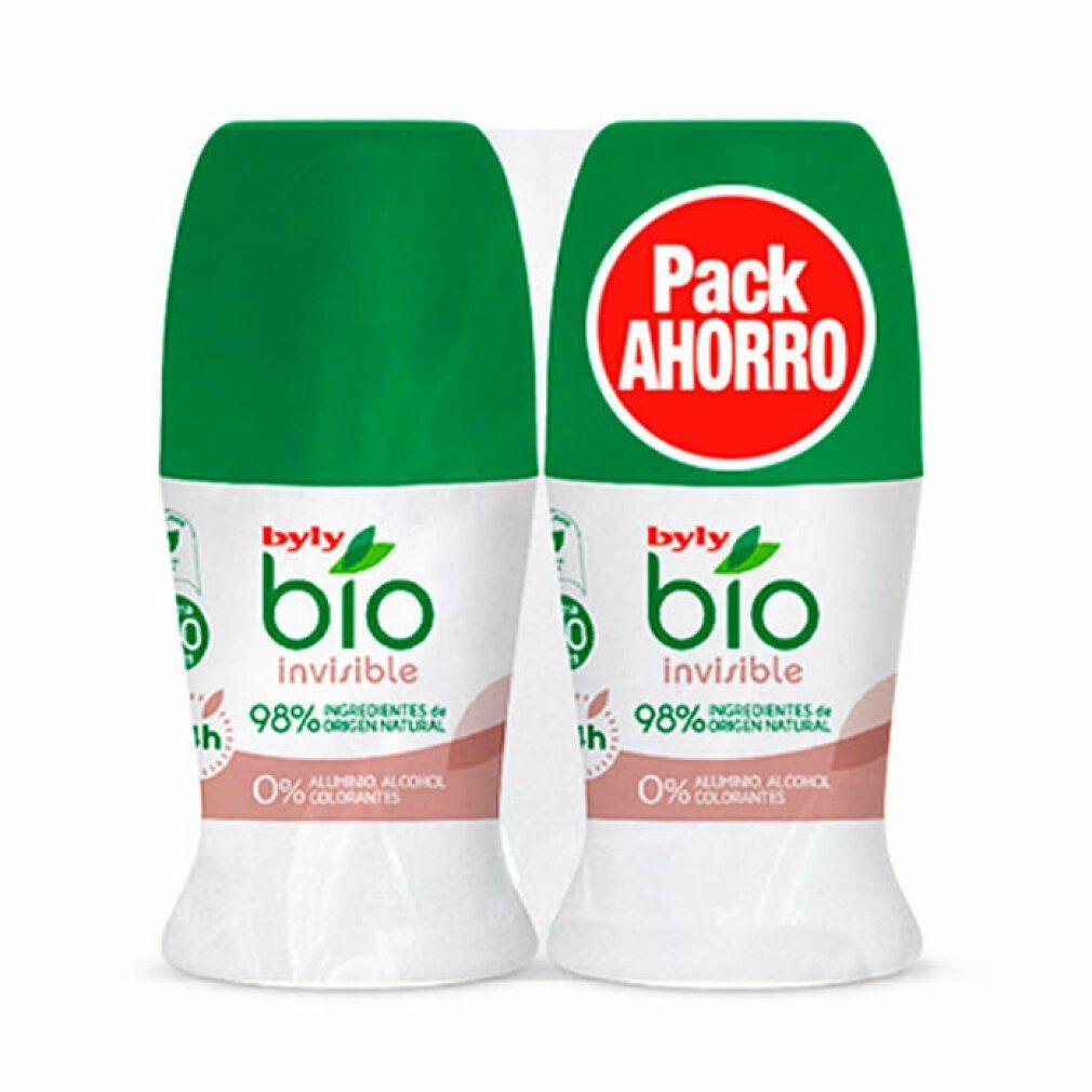 Byly Deo-Zerstäuber BIO NATURAL 0% ROLL-ON pz 2 INVISIBLE LOTE DEO