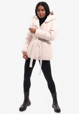 YC Fashion & Style Winterjacke Steppjacke mit XXL Kapuze und Taillengürtel mit Kapuze