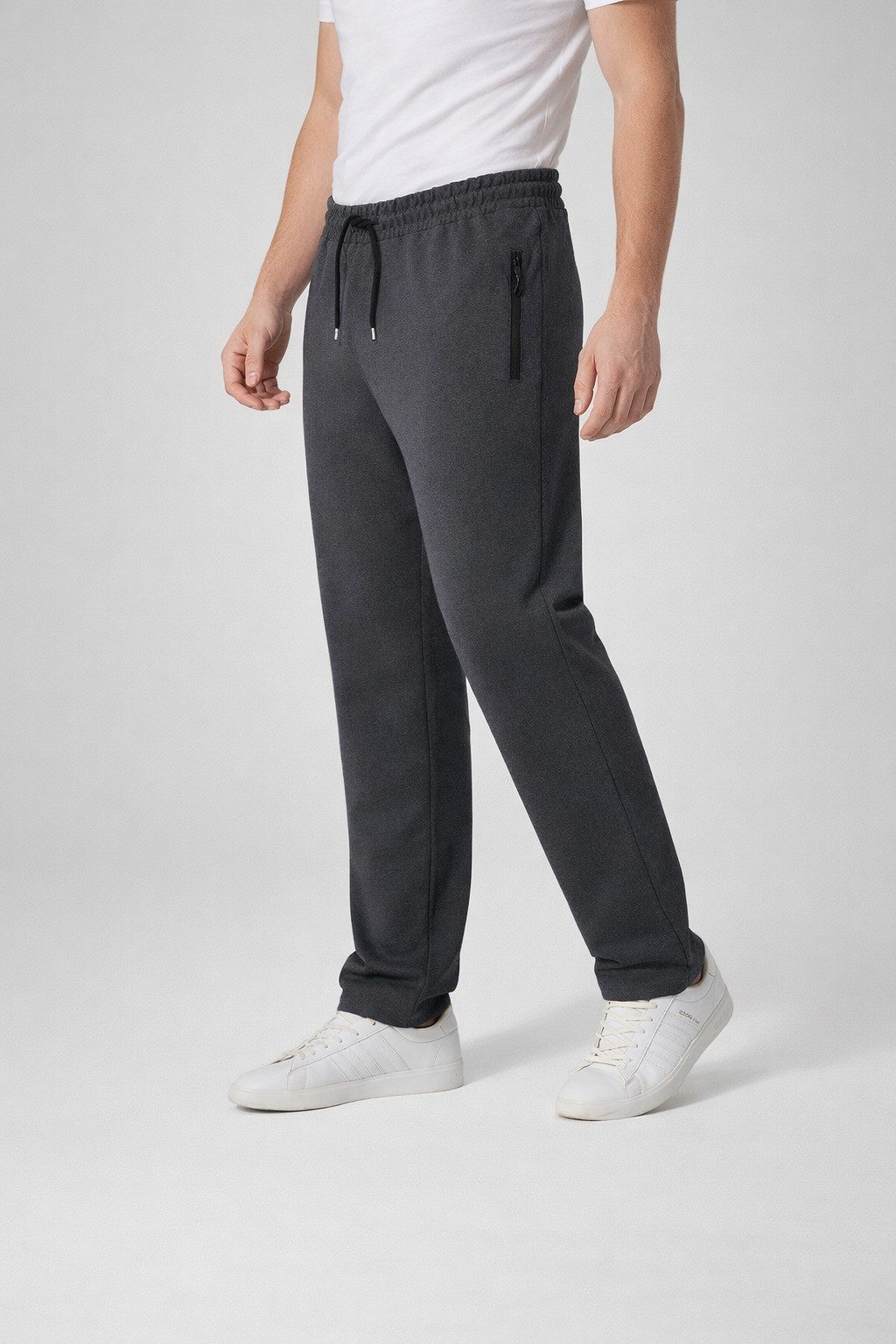 Smith & Solo Jogginghose Herren, Sporthose Trainingshose, Baumwolle Laufhose Elastikbund mit Tunnelzug, mit Reißverschlusstasche