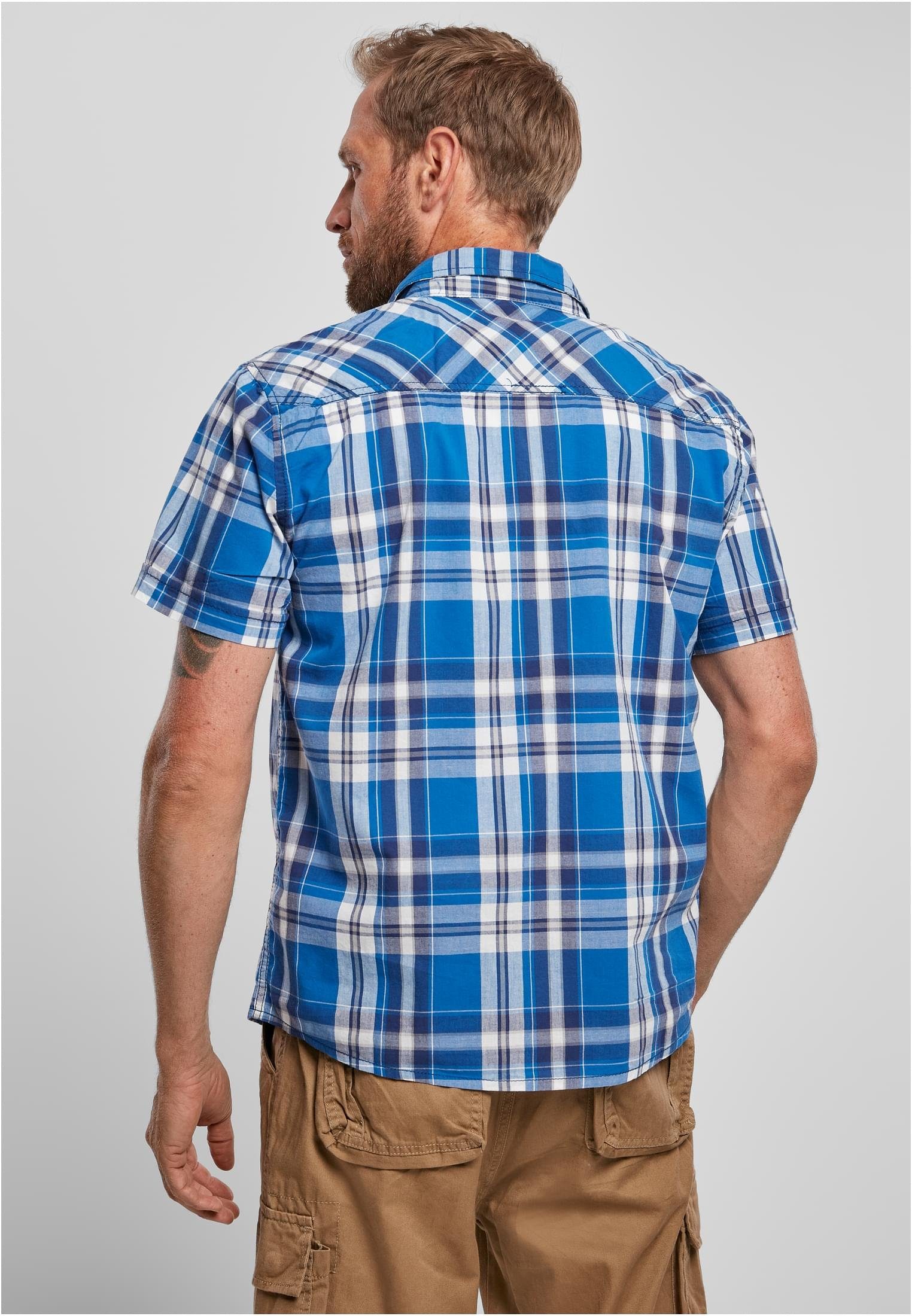 Brandit Langarmhemd blau Shirt (1-tlg) Roadstar Herren