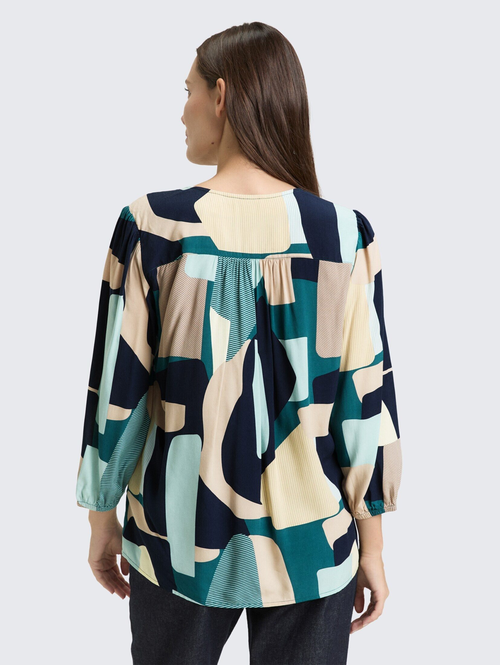 TOM TAILOR Langarmbluse Blusen & Shirts Bluse aus Viskose