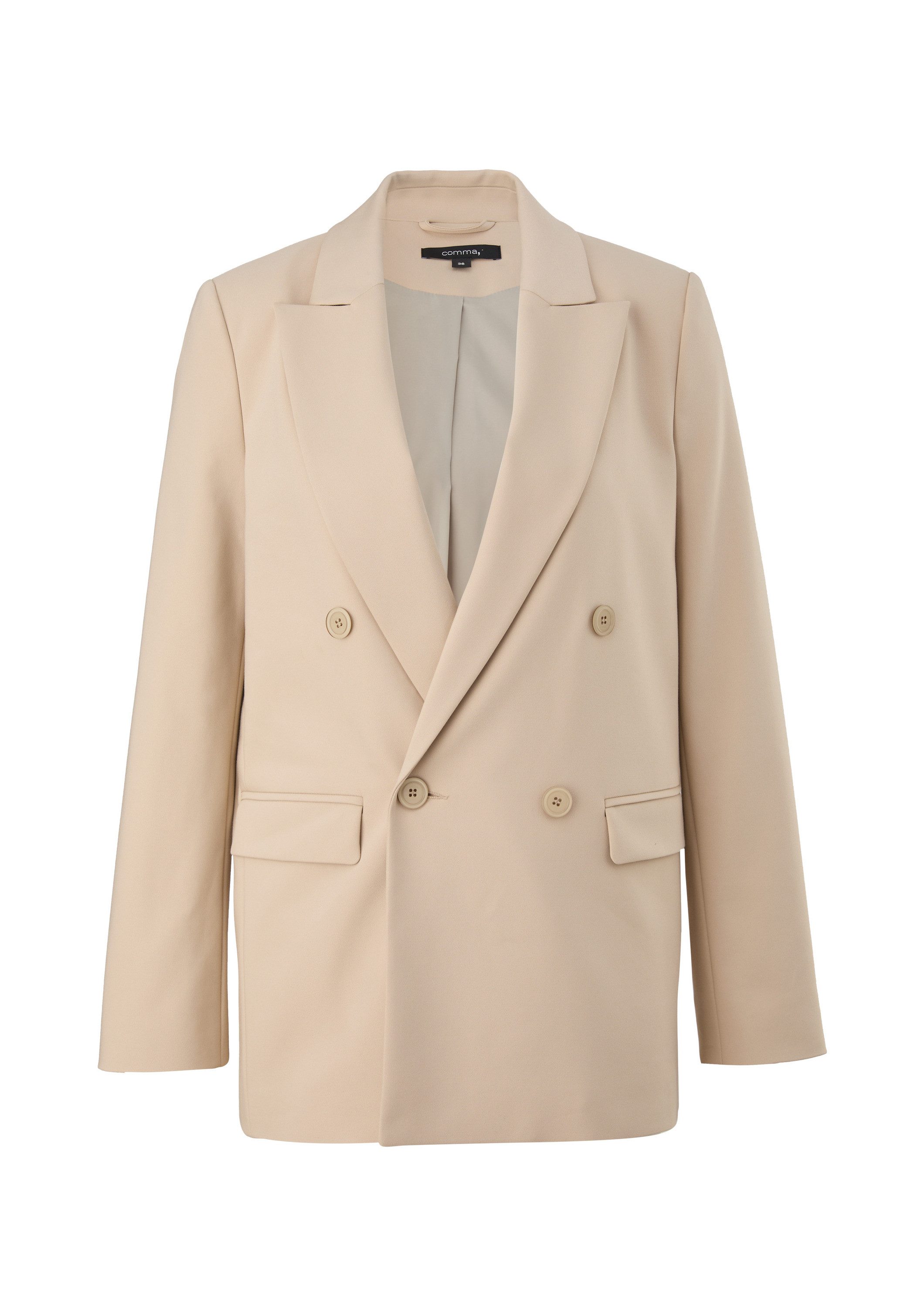 comma Jackenblazer Indoor-Blazer Blazer mit doppelter Knopfreihe