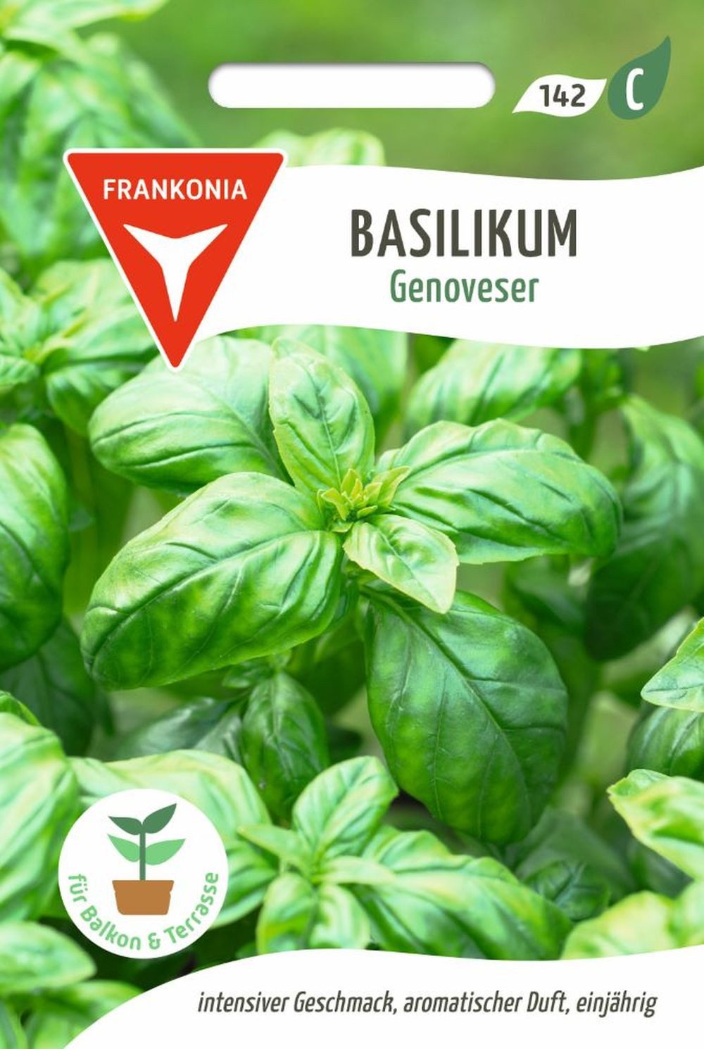 FRANKONIA Kräutersamen Basilikum, Genoveser - Basilikum-Samen Gewürz Saatgut Samen, Ocimum basilicum