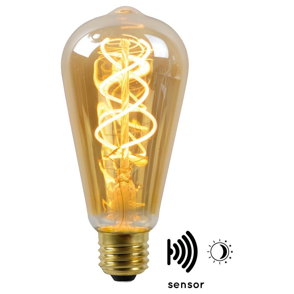 click-licht LED-Leuchtmittel Vintage LED Lampe, Dämmerungssensor, E27, ST64, n.v, warmweiss