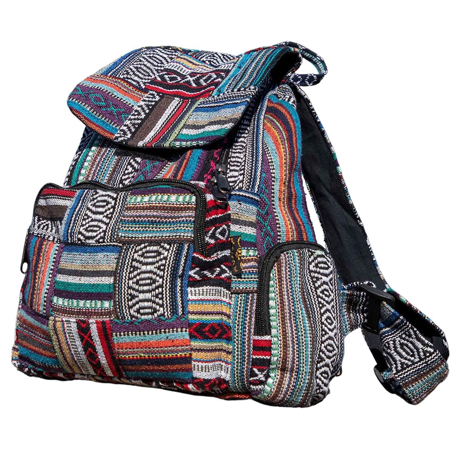 KUNST UND MAGIE Freizeitrucksack Bunter Hippie Rucksack Tagesrucksack Daypa günstig online kaufen