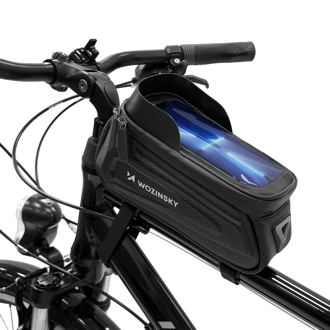 Wozinsky Fahrradtasche »Fahrradtasche Rahmentasche Wasserdicht Mountainbike  Fahrradhandytasche Fahrradtasche Oberrohrtasche 1,7 L bis 6,5 Zoll«