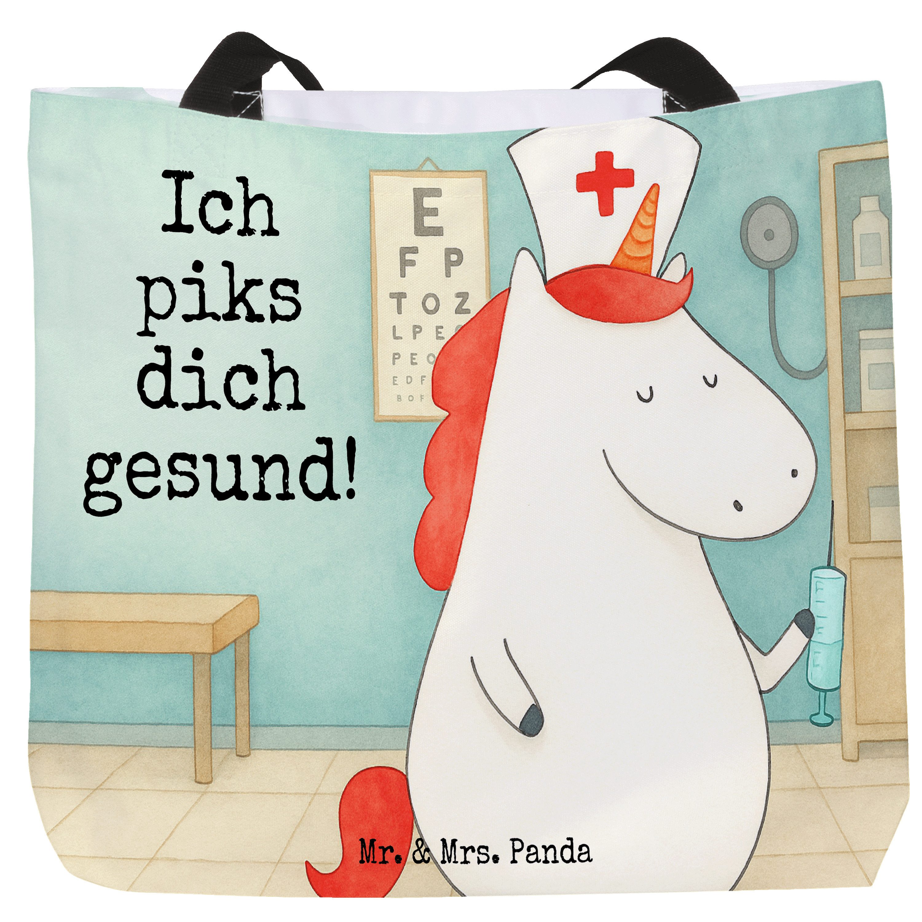 Shopper Einhorn Krankenschwester Design, Reisetasche, Weiß, Tasche, Krankenha