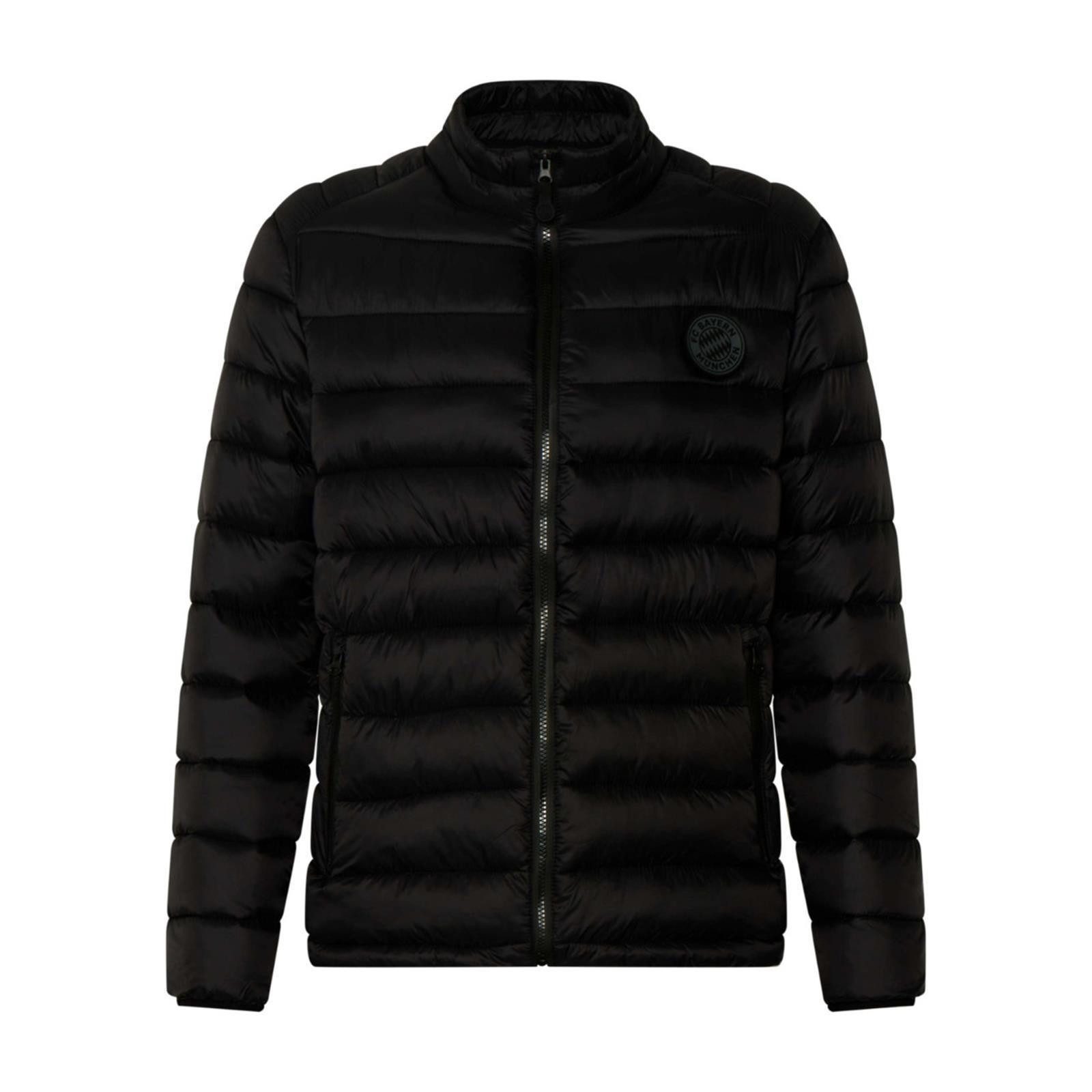 FC Bayern München Allwetterjacke FC Bayern Steppjacke Schwarz Kinder atmungsaktiv