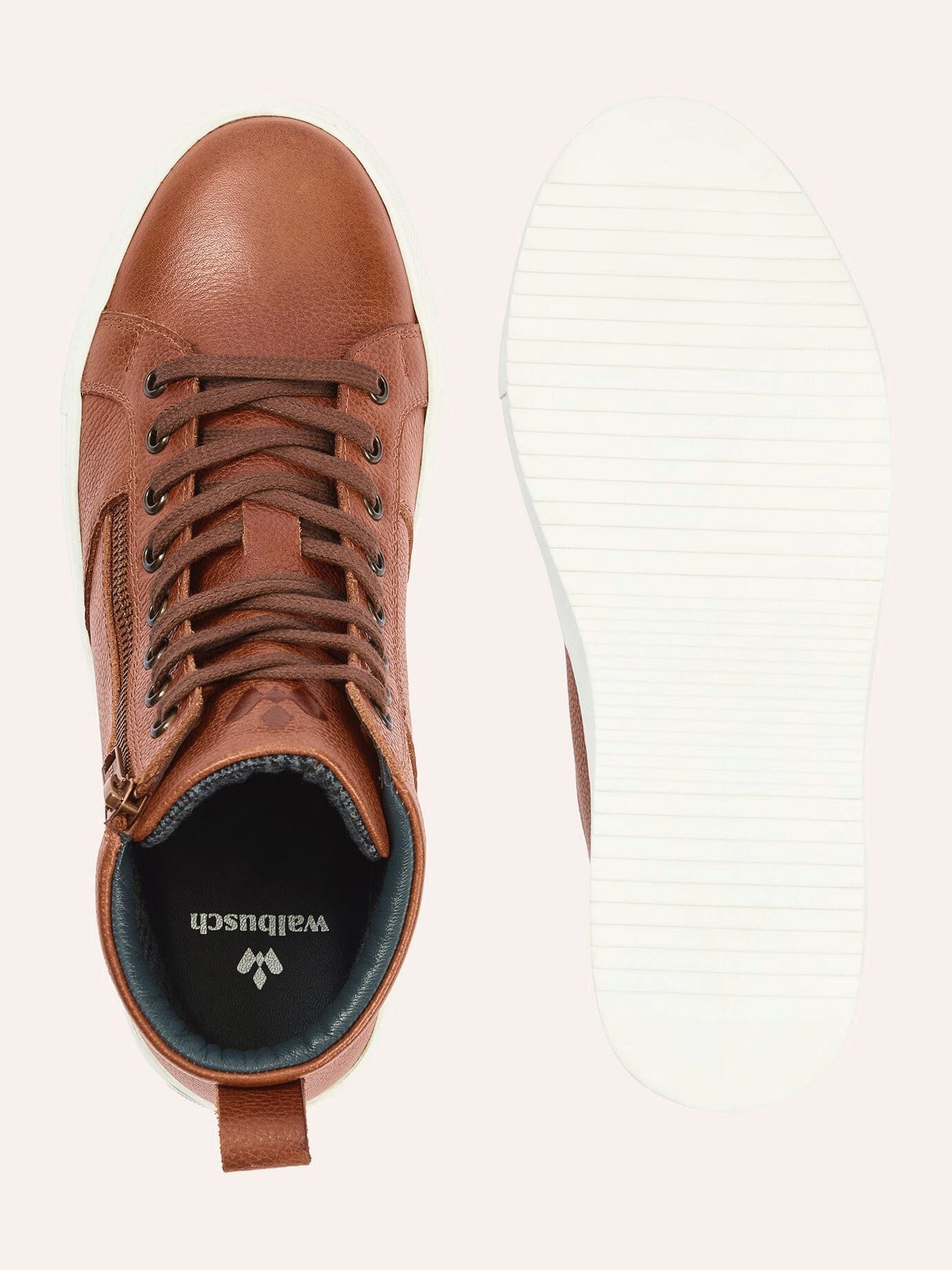 Walbusch Herren Leder-Schnürer Hightop Schnürschuh