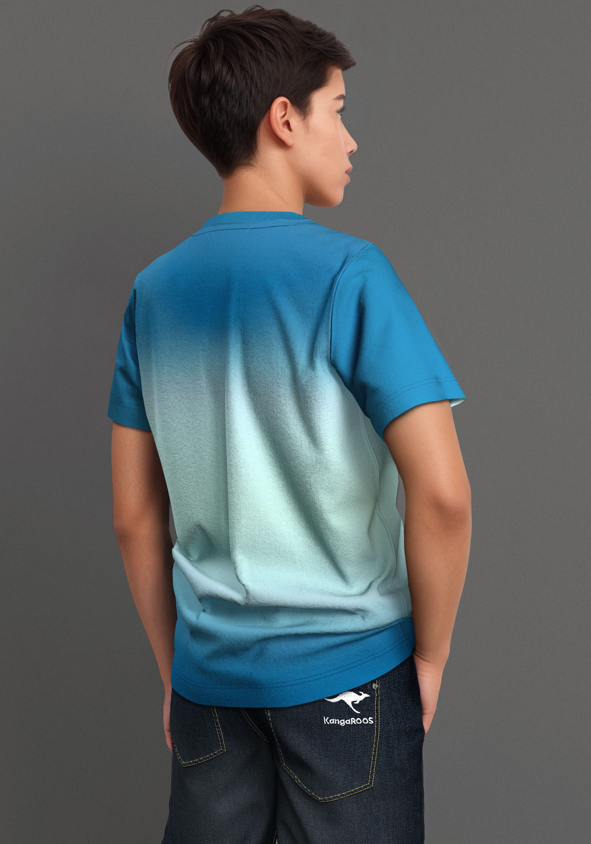 DELMAO T-Shirt Farbverlaufshirt, Batik-Optik, jedes Shirt günstig online kaufen