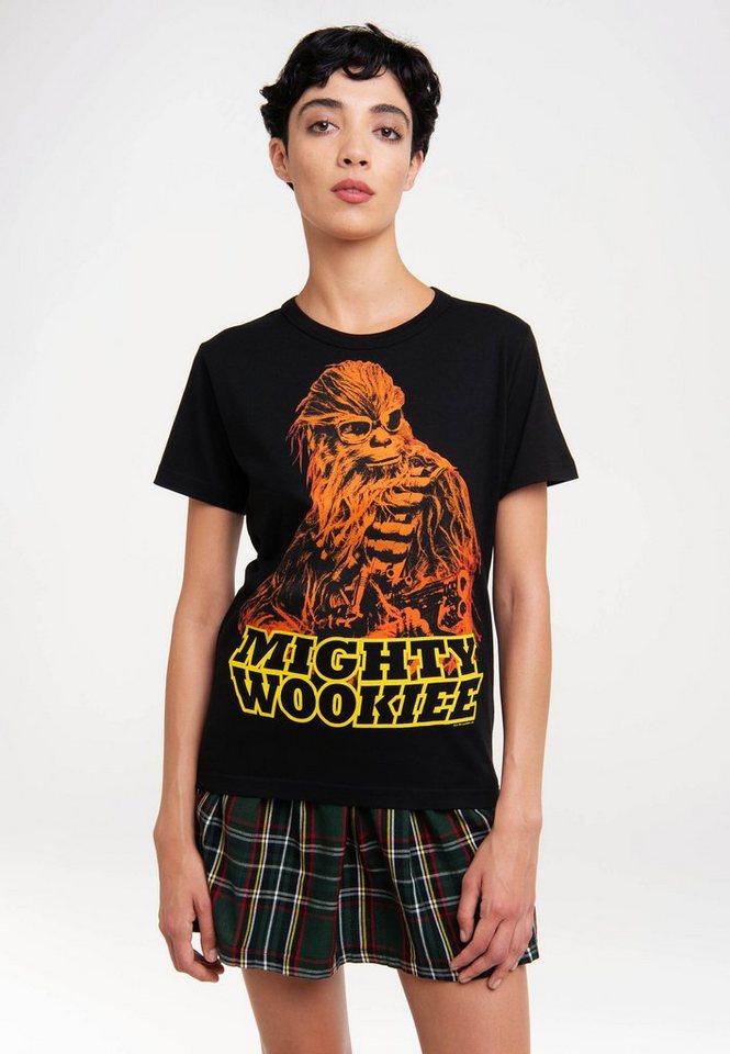 LOGOSHIRT T-Shirt Star Wars: Solo - Mighty Wookie mit coolem Print