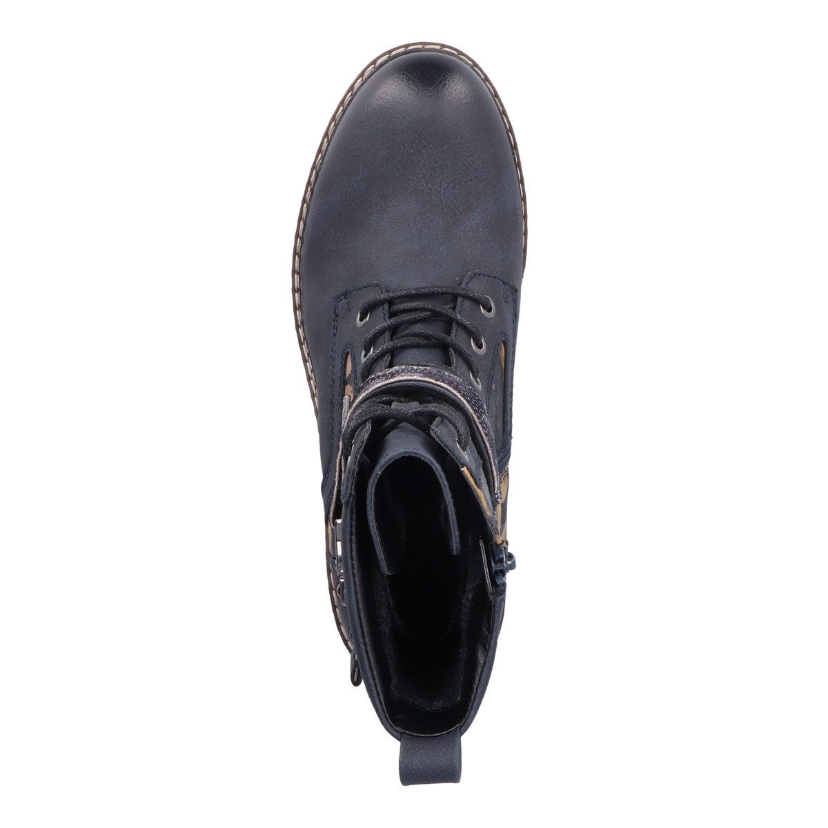 Rieker 94722 Damen Schnürboots Stiefeletten, Stiefel, Winterstiefel, Winterboots, Schneestiefel