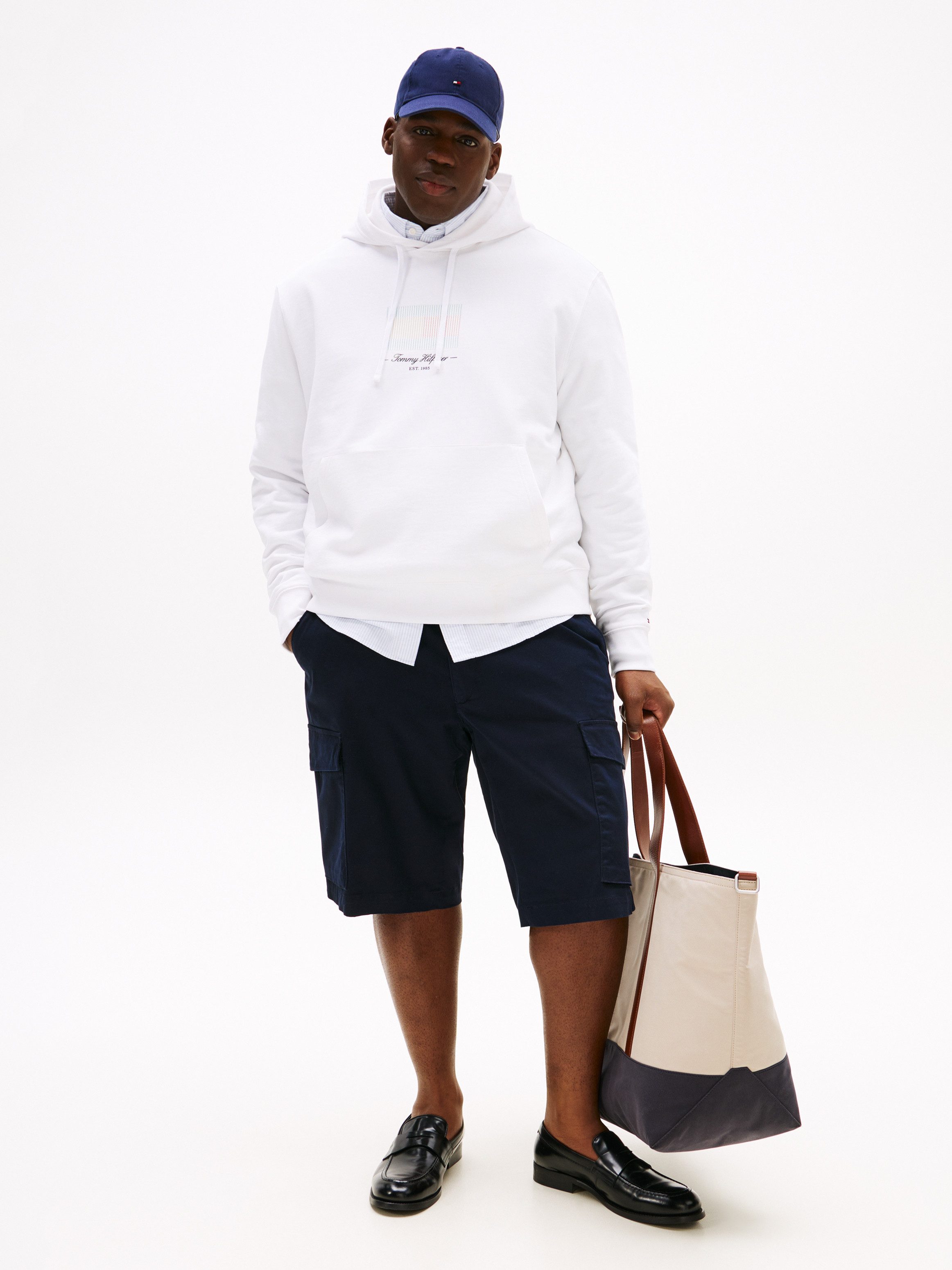 Tommy Hilfiger Big & Tall Kapuzensweatshirt BT-ITHACA FLAG HOODIE-B Große G günstig online kaufen