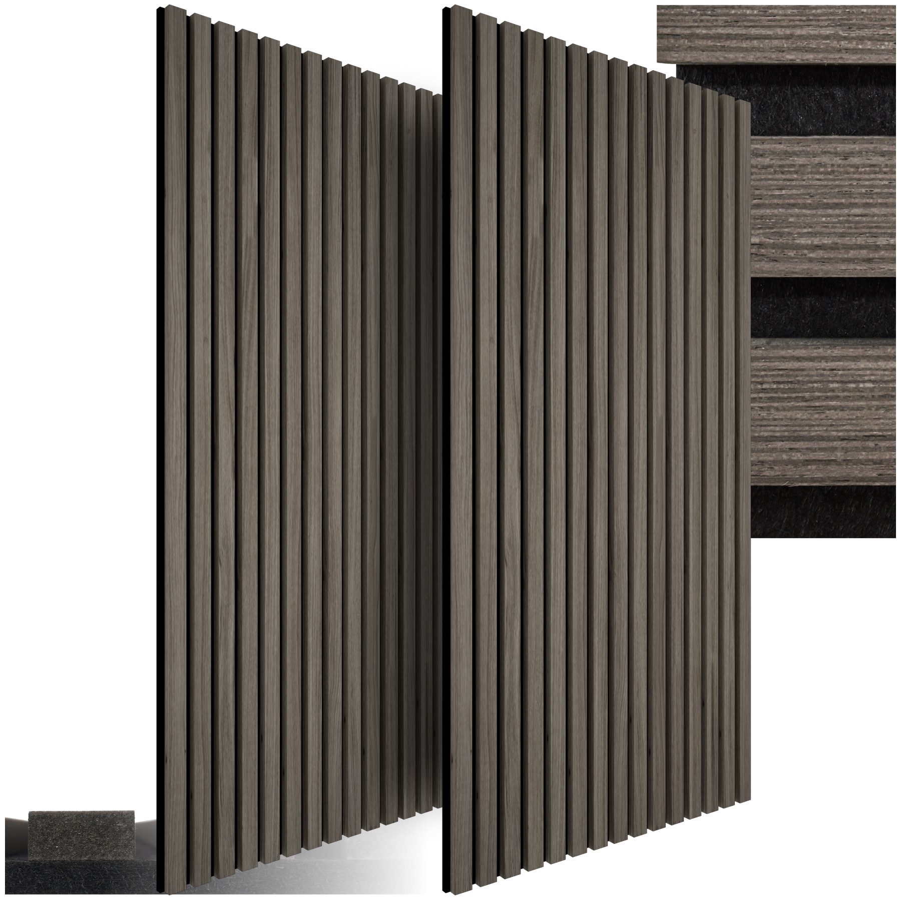tectake Wandpaneel Akustikpaneele, BxL: 60x120 cm, günstig online kaufen