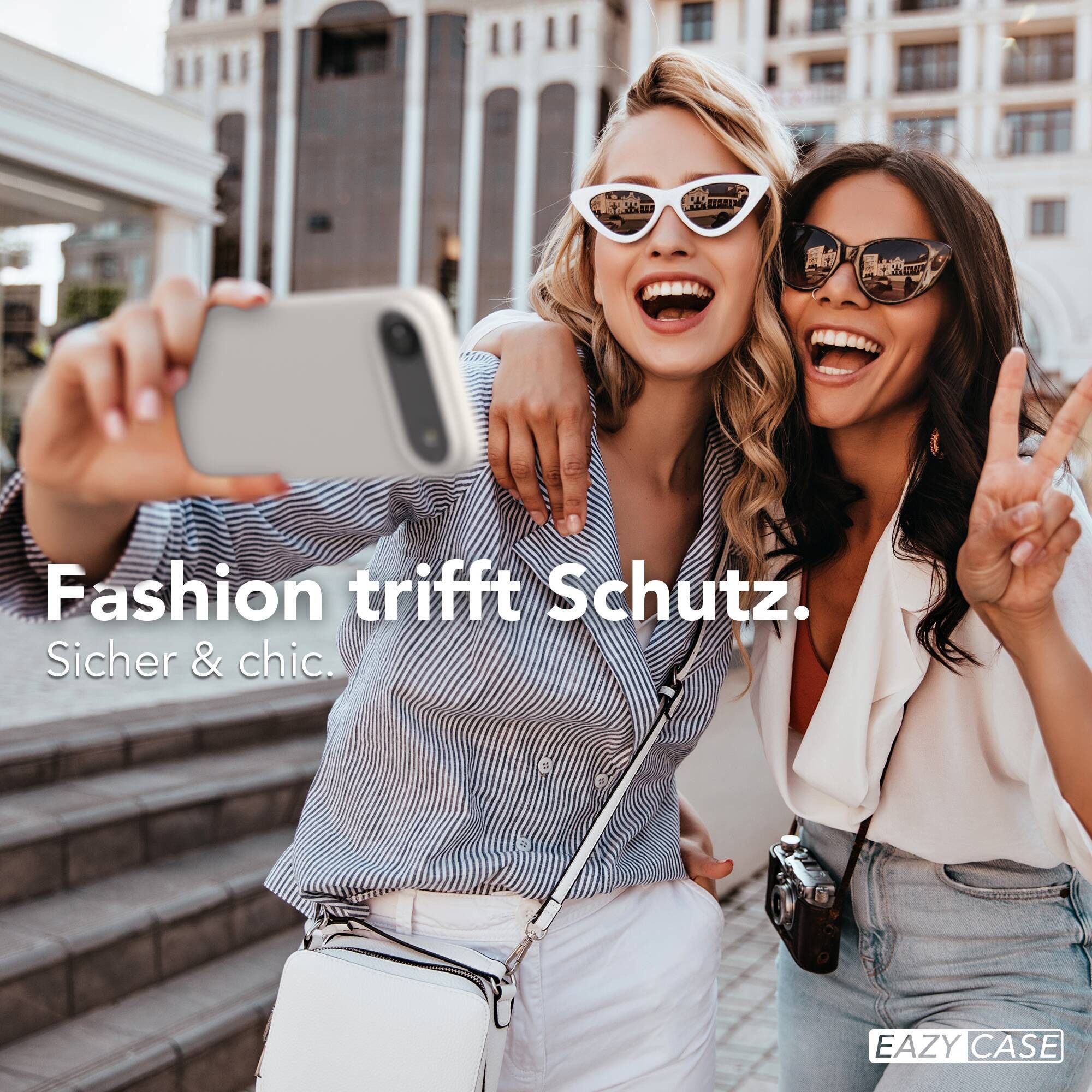 EAZY CASE Handyhülle für Apple iPhone Air Hülle Silikon 6,5 Zoll, Schutzcase mit MagSafe Slimcover Silikonschutzhülle elastisch Taupe – Bild 4 von 5